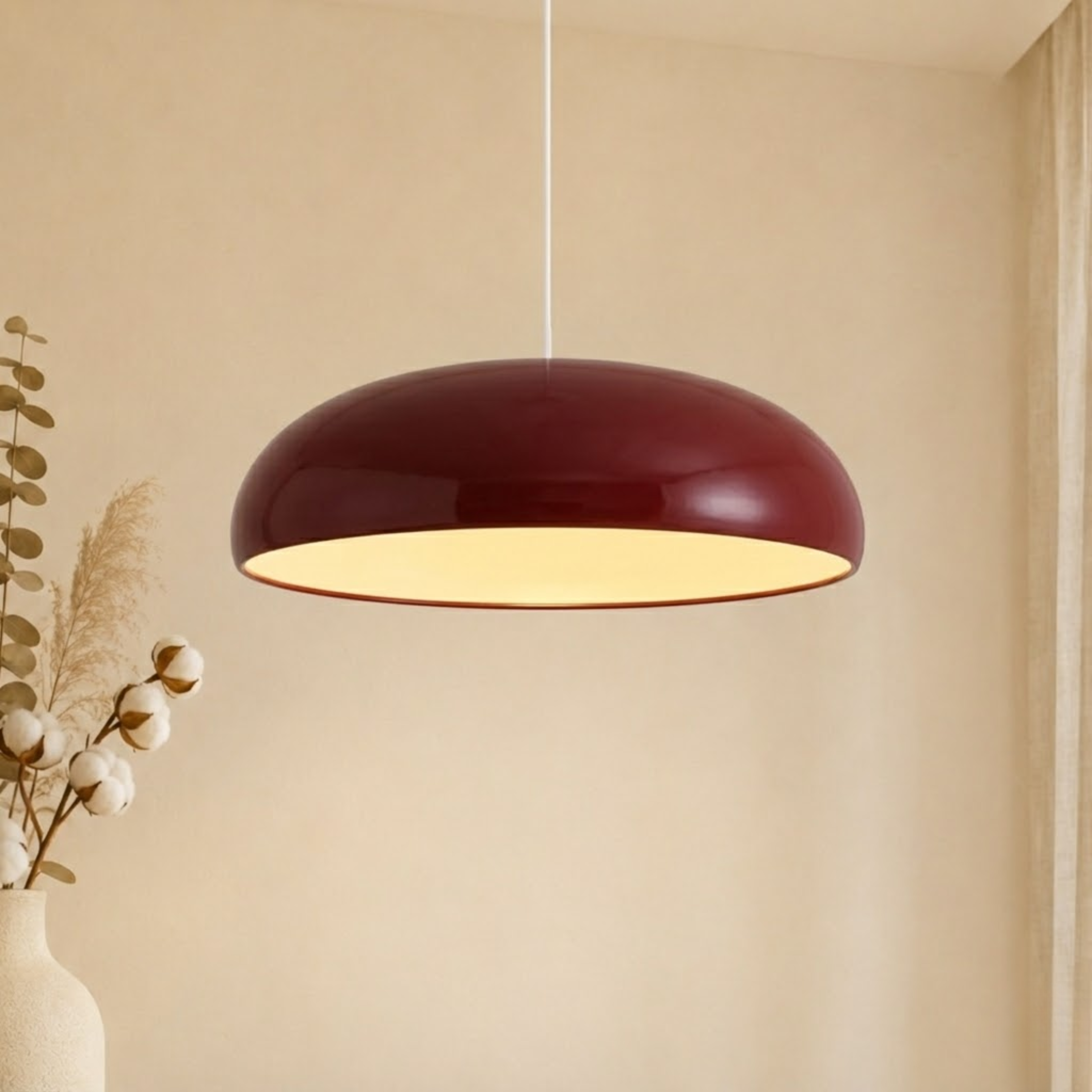Minimalistische Aluminium Scheiben Pendelleuchte