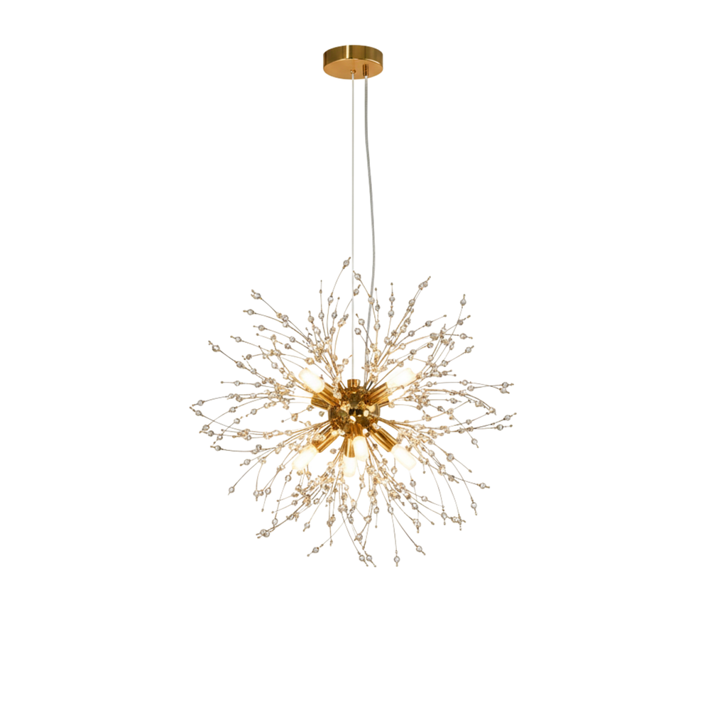 Moderne Goldene Kristall Deckenleuchte