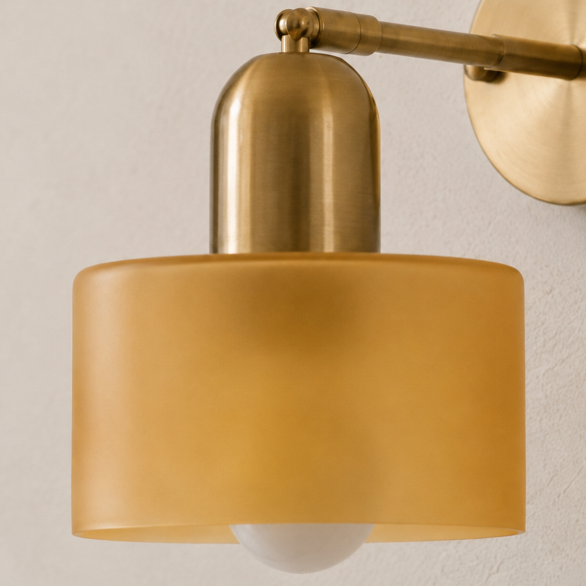 Bauhaus Farbglas Wandlampe