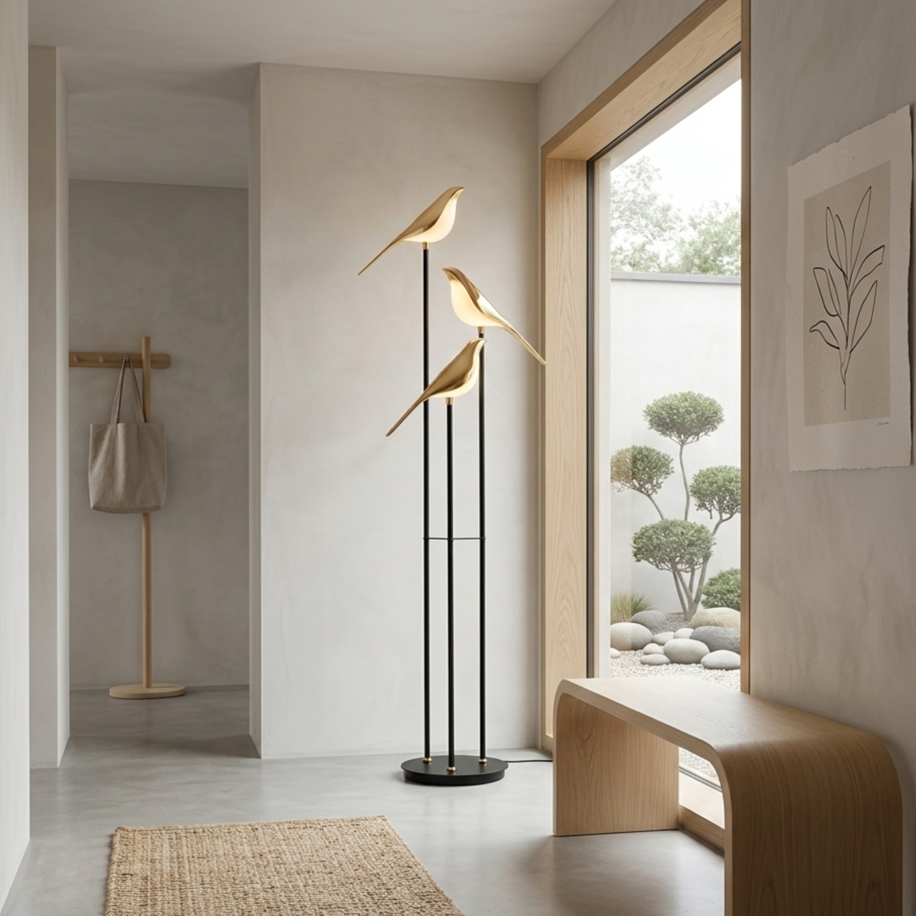 Moderne Vogel Design Stehlampe