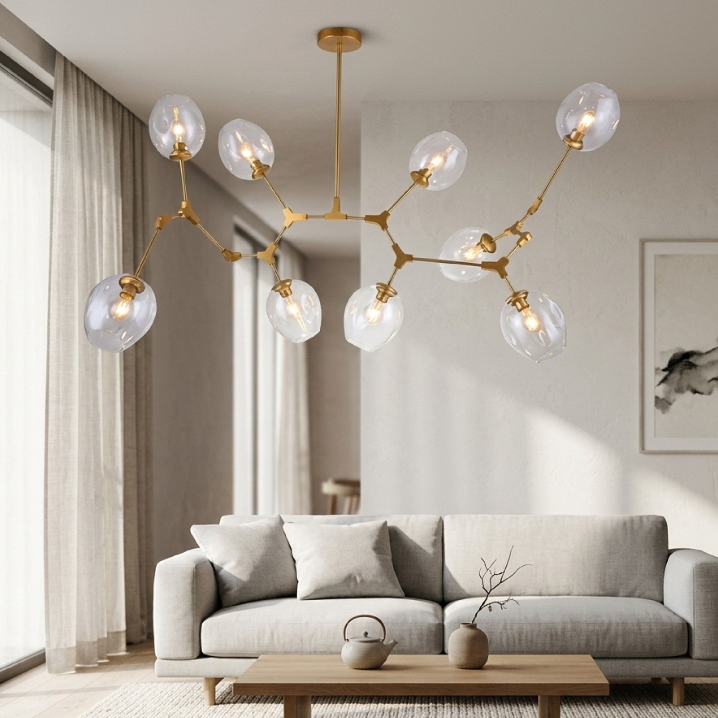 LED Glas Innen Deckenleuchte
