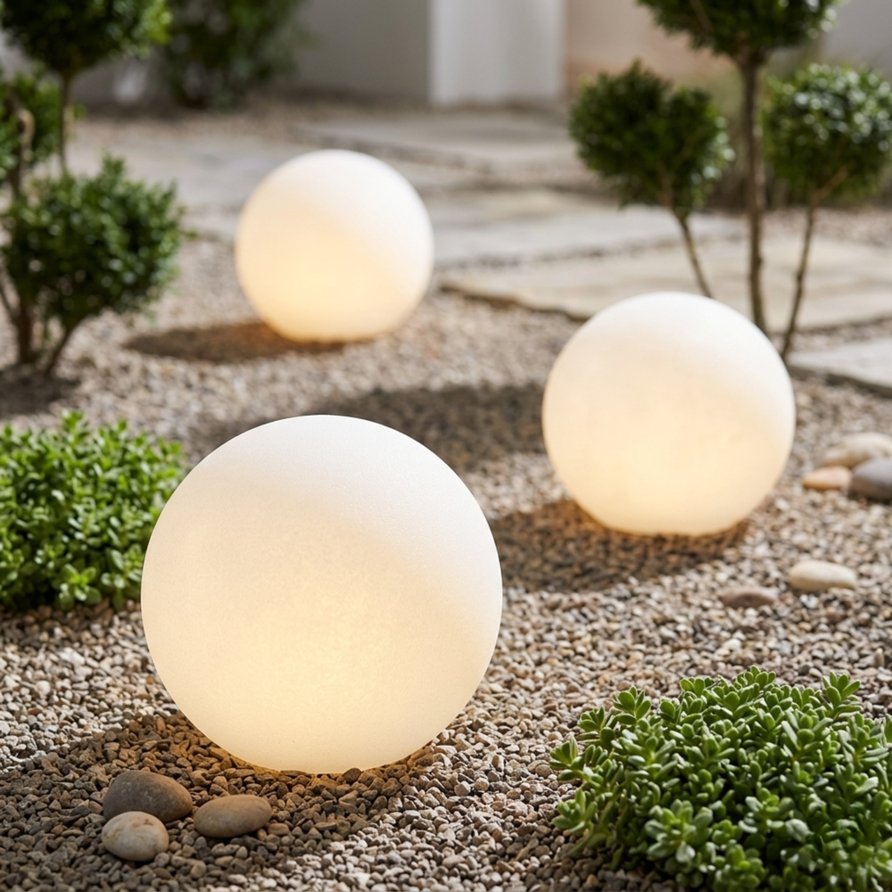 LED Kreis Gartenleuchte