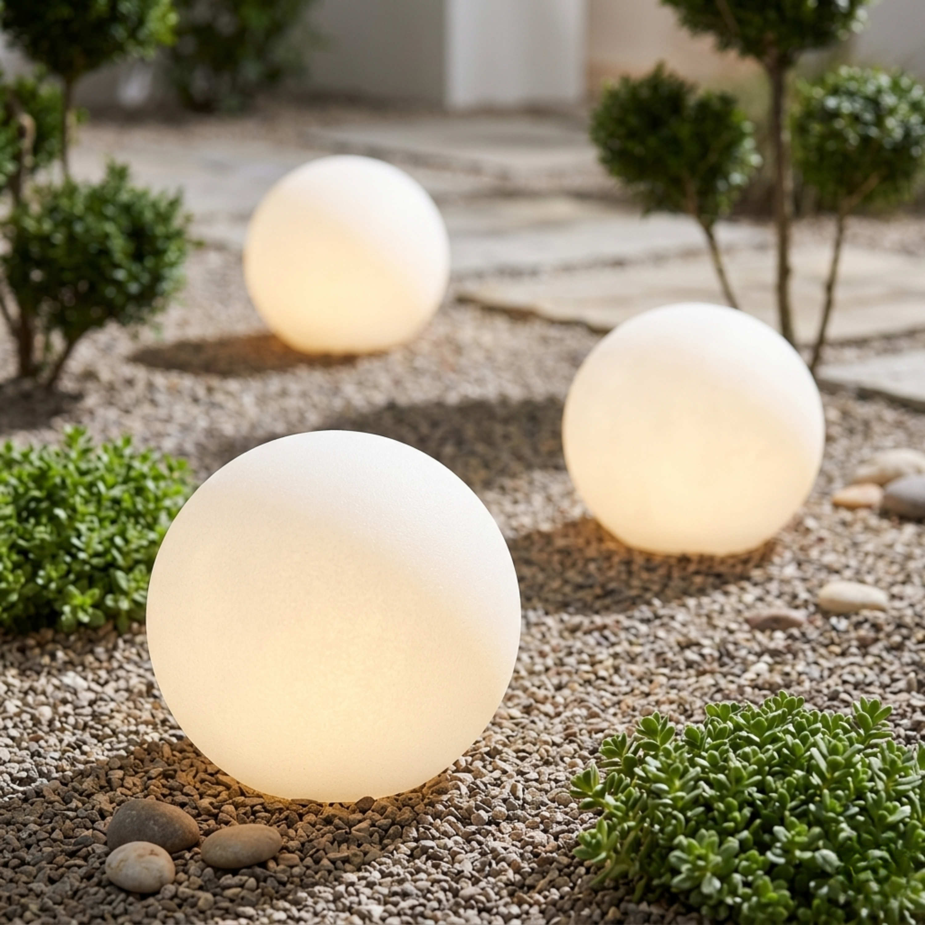 LED Kreis Gartenleuchte