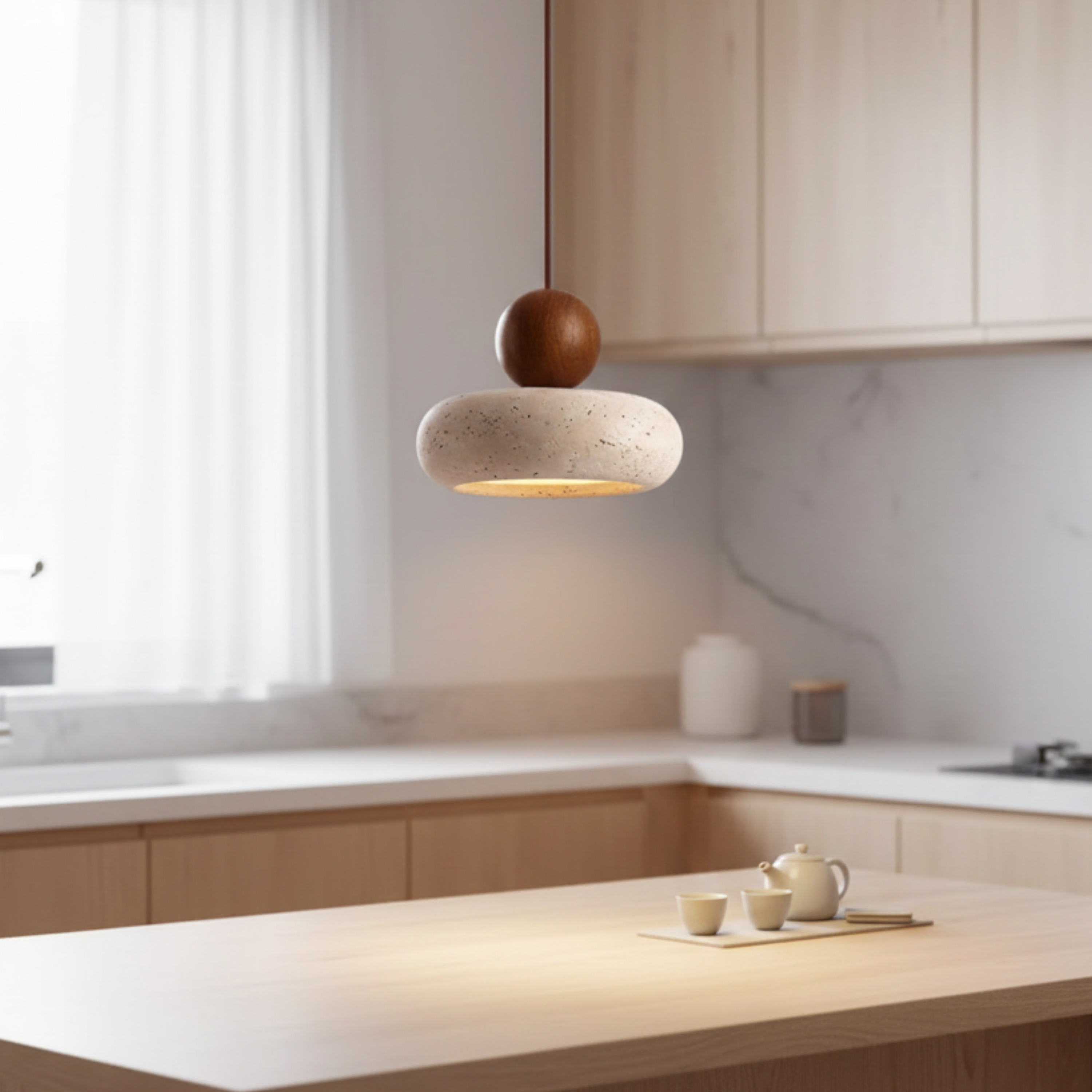 Vintage Achatstein Pendelleuchte