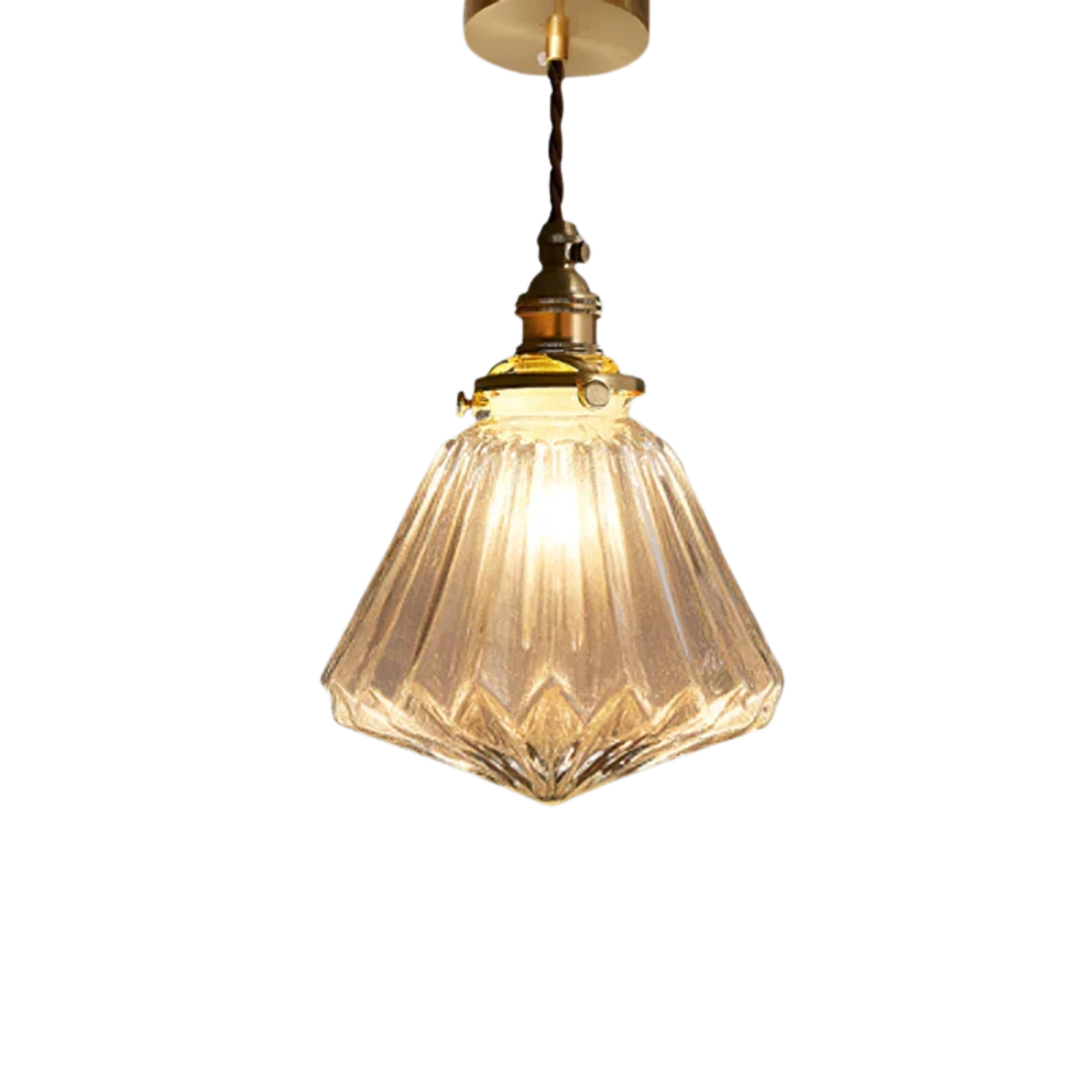 Nordische Retro LED Kristallglas Pendelleuchte