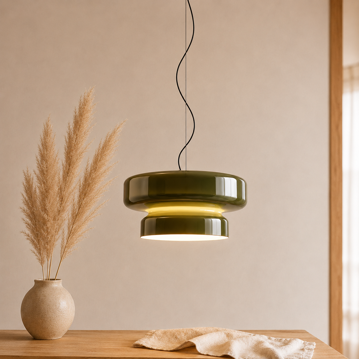 Moderne Ringförmige Glas Pendelleuchte LED Innenleuchte
