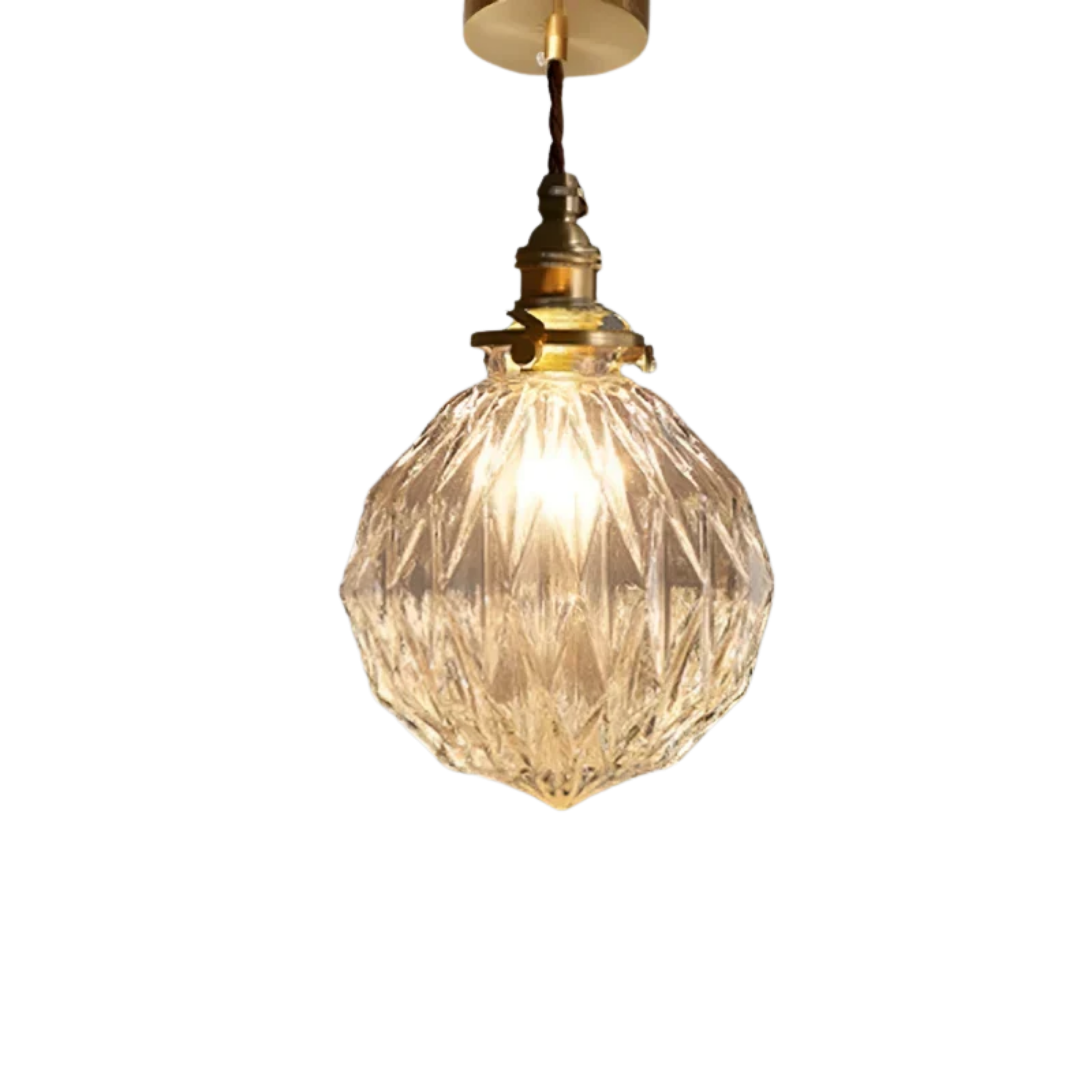 Nordische Retro LED Kristallglas Pendelleuchte
