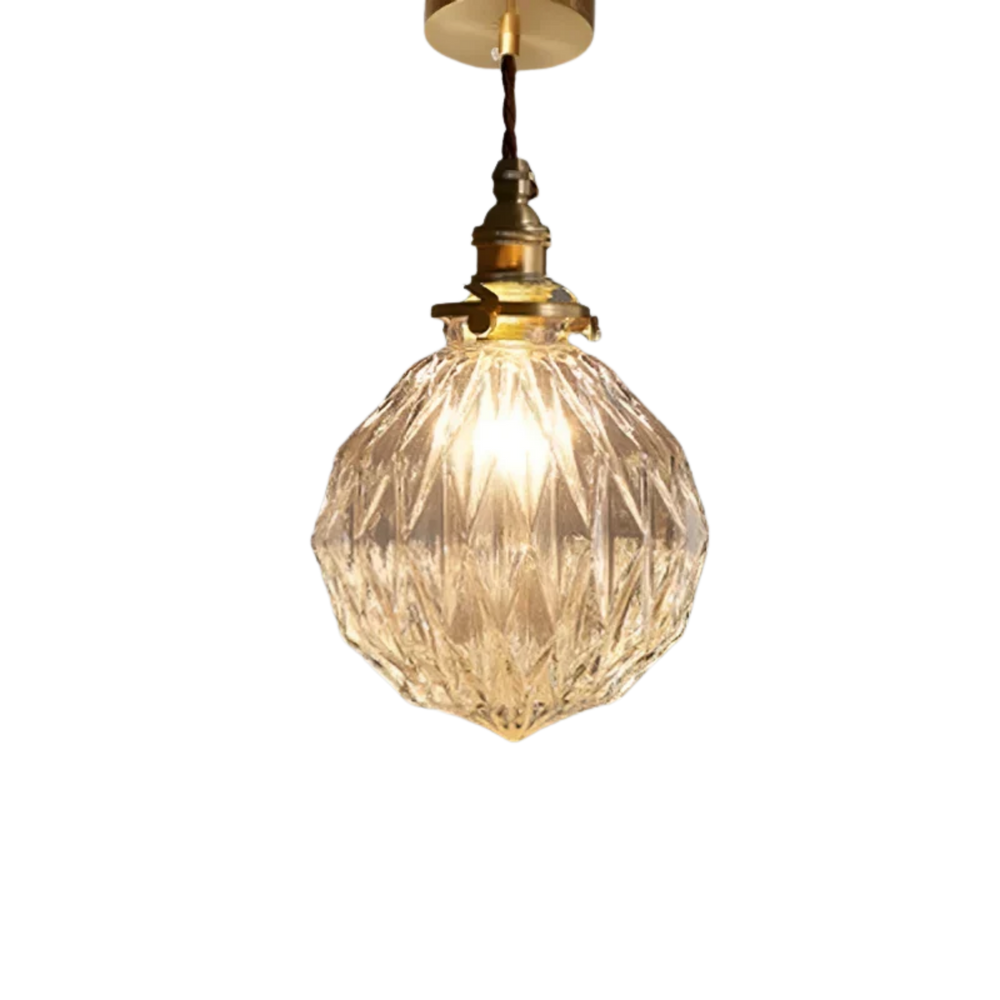 Nordische Retro LED Kristallglas Pendelleuchte