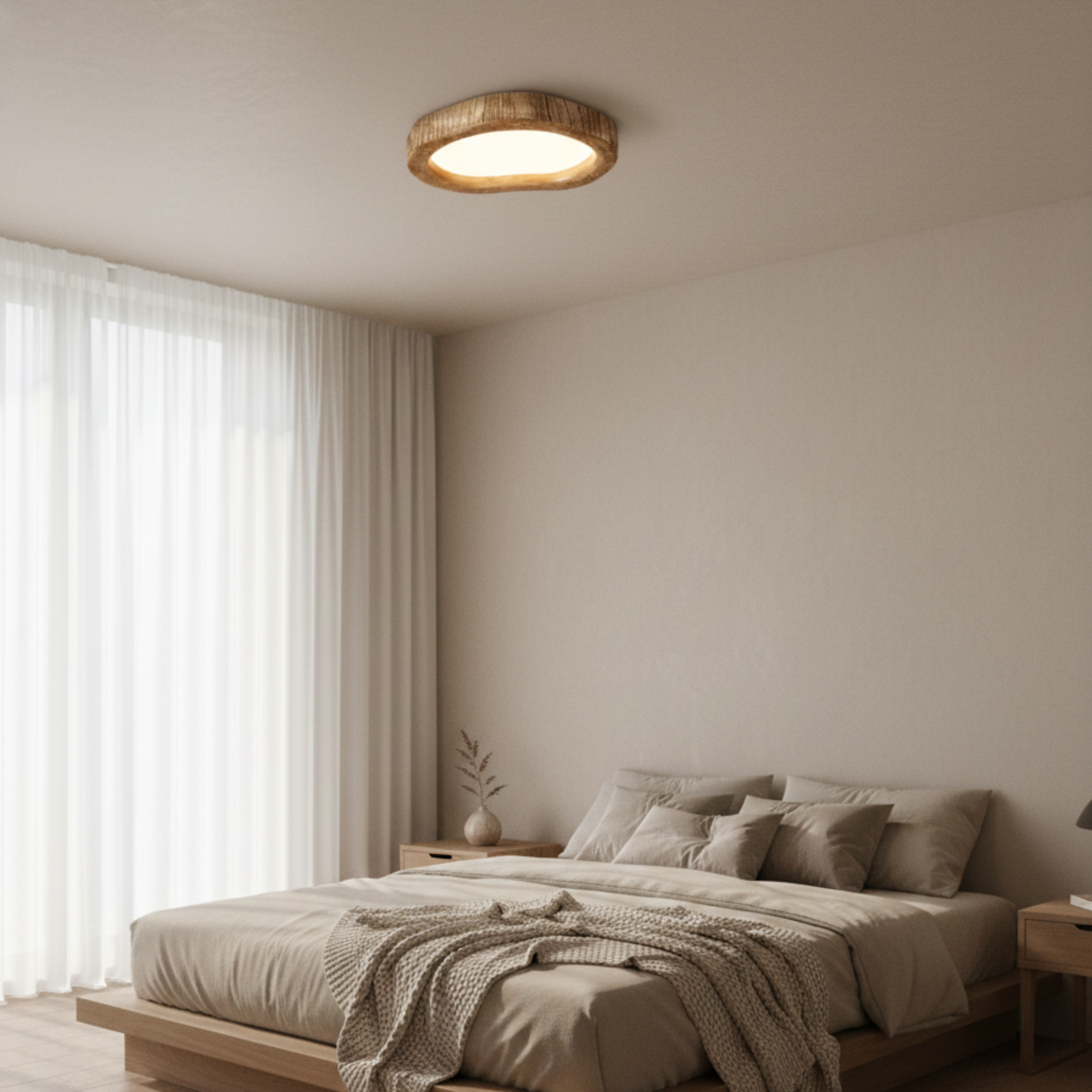 Rustikale LED Deckenleuchte