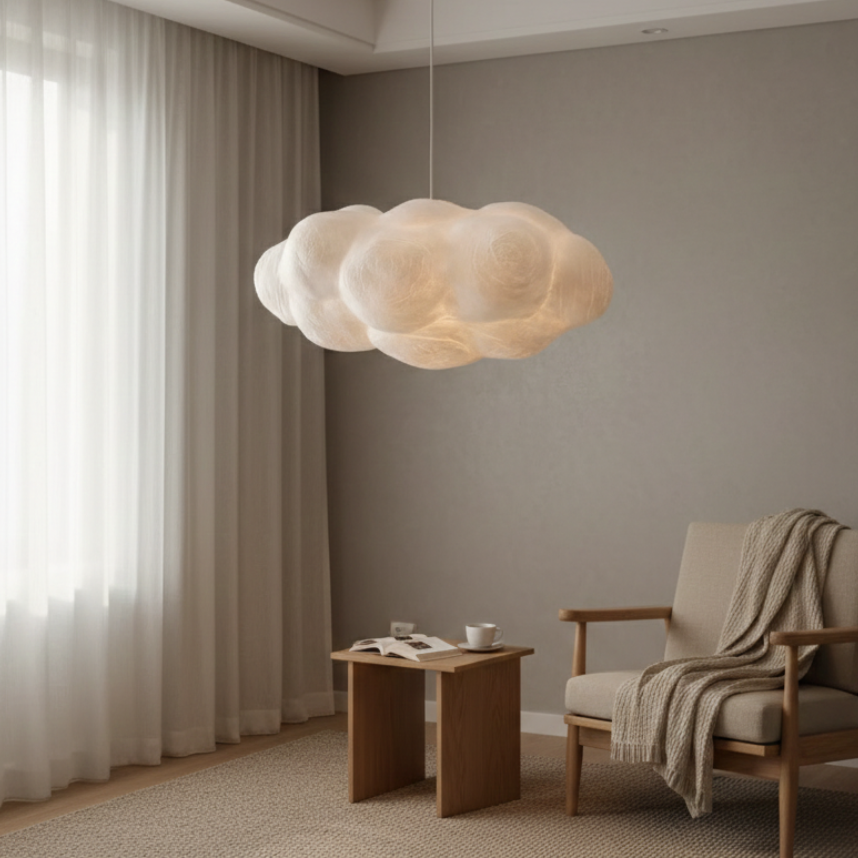 Wolkenförmige Pendelleuchte