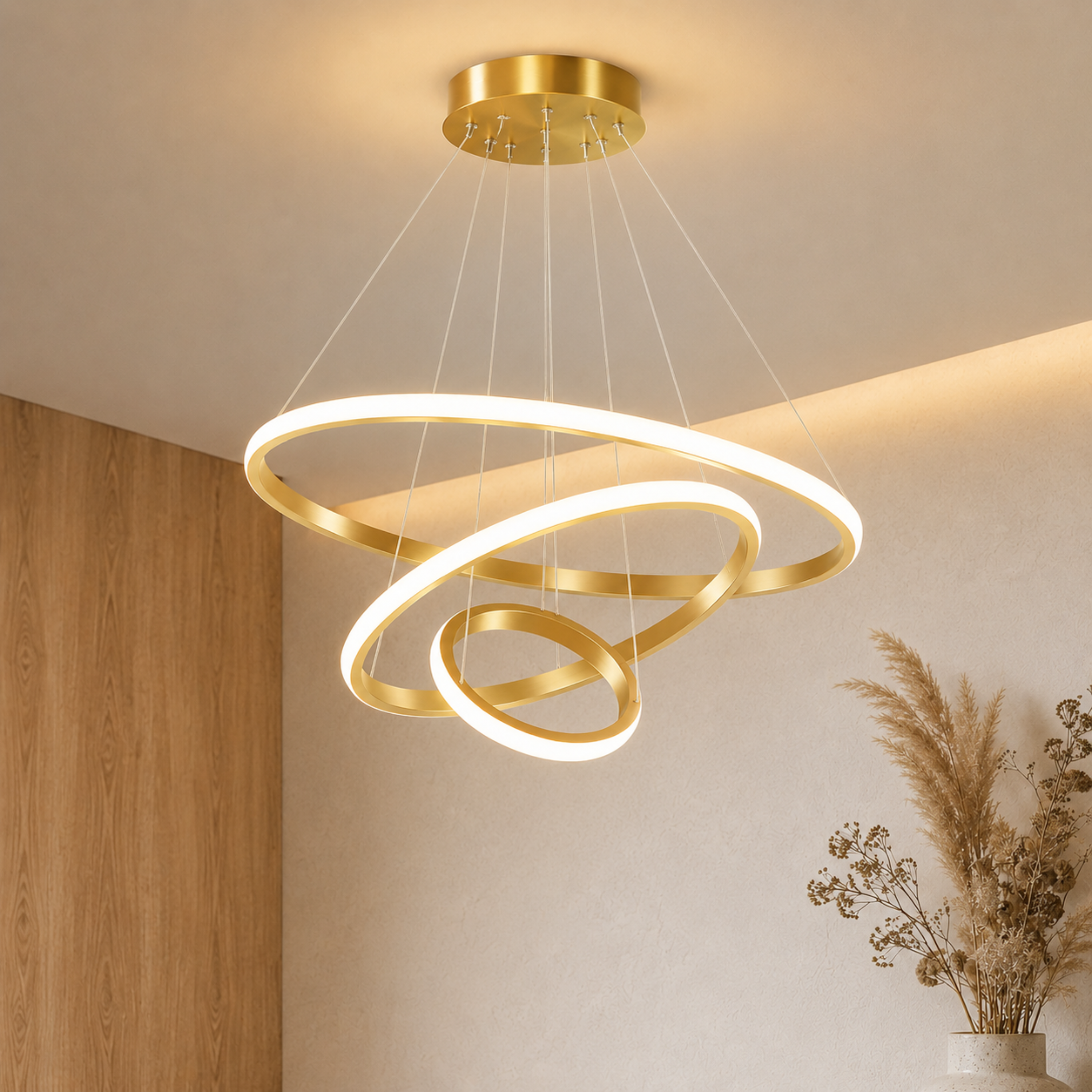 Moderner LED Ring Kronleuchter