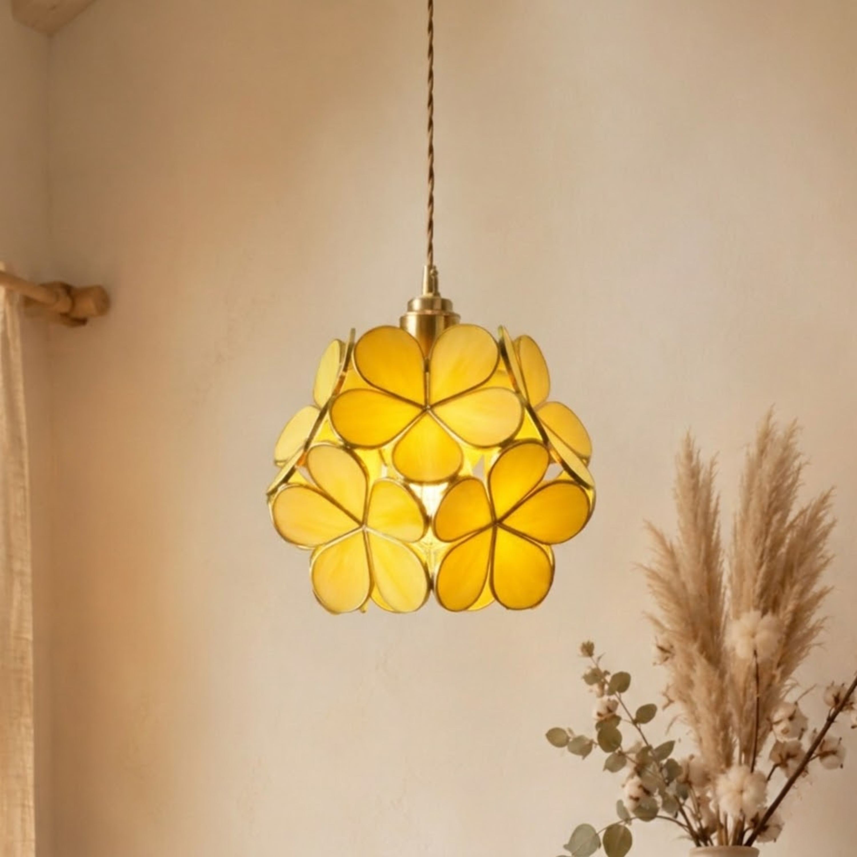 Vintage Glas Hängelampe