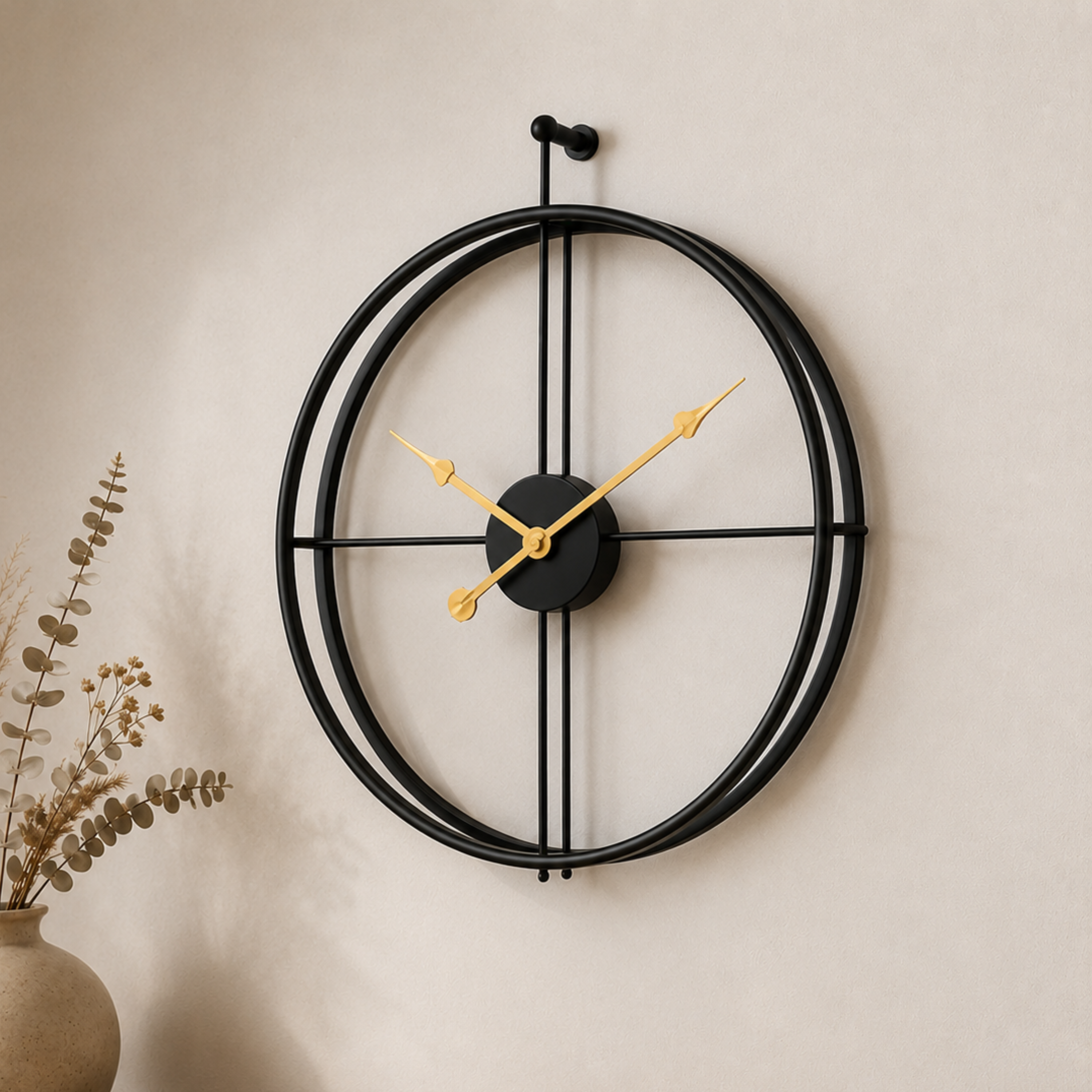 Leise Minimalistische Wanduhr