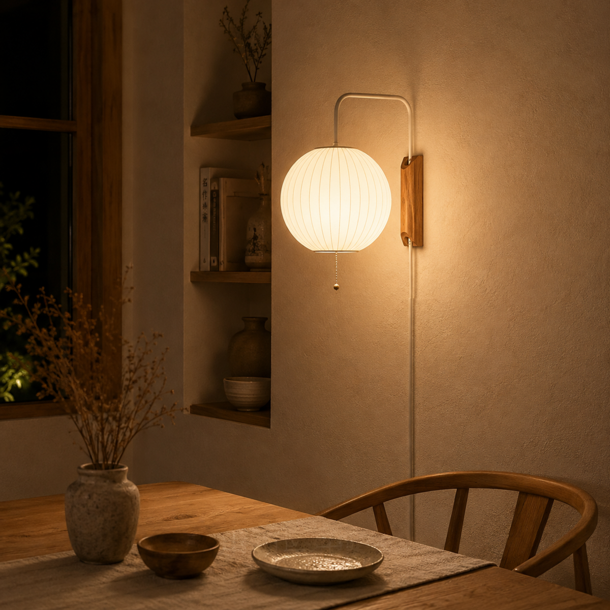 Blasen Seide Wandlampe