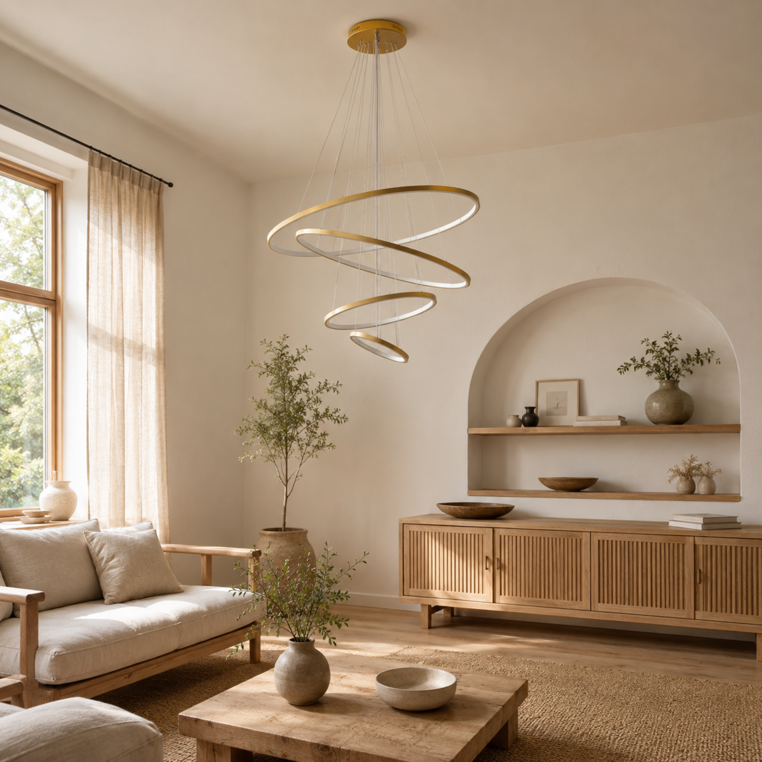 Moderner LED Ring Kronleuchter