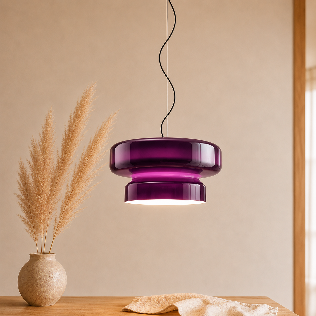 Moderne Ringförmige Glas Pendelleuchte LED Innenleuchte