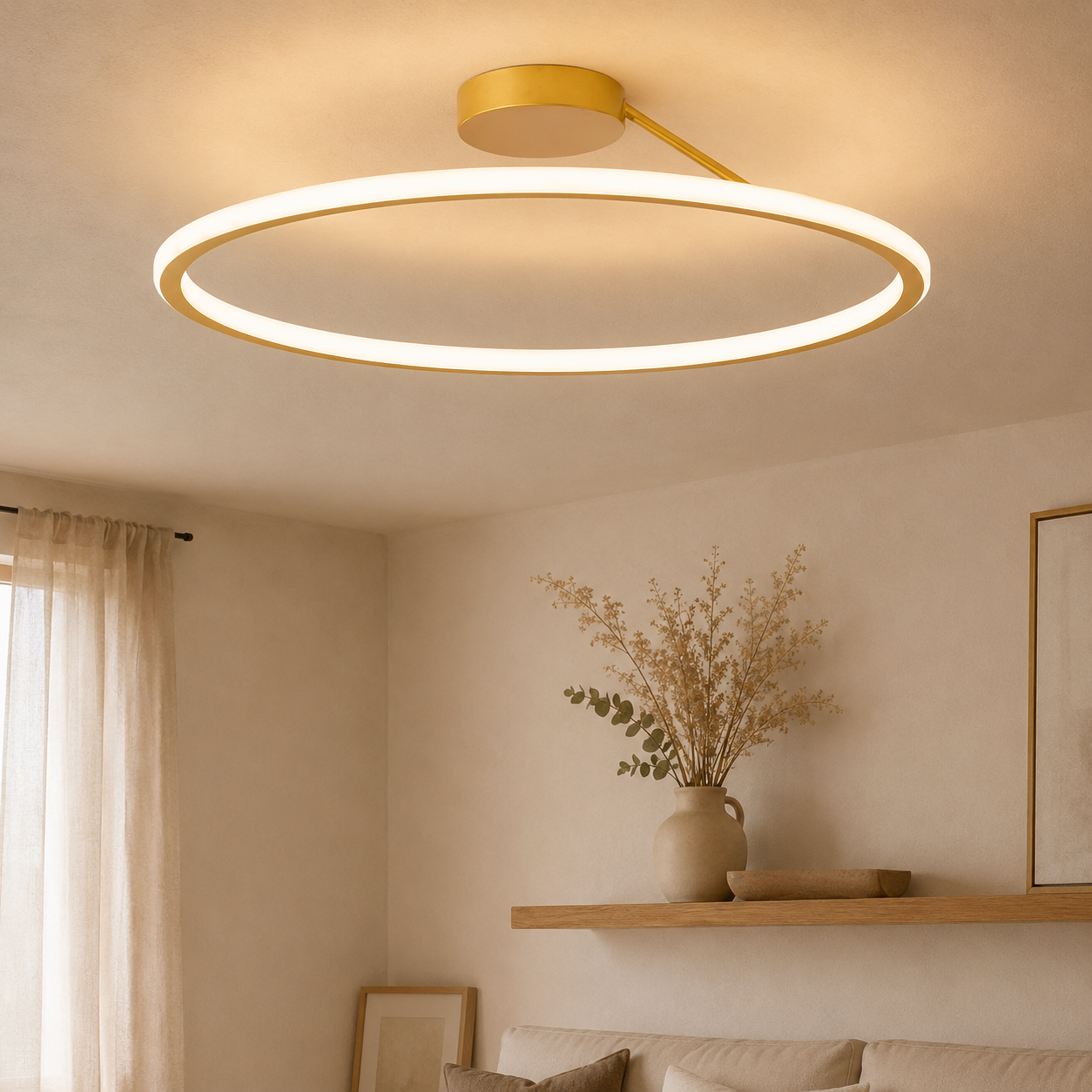 Elegante Halo LED Deckenleuchte