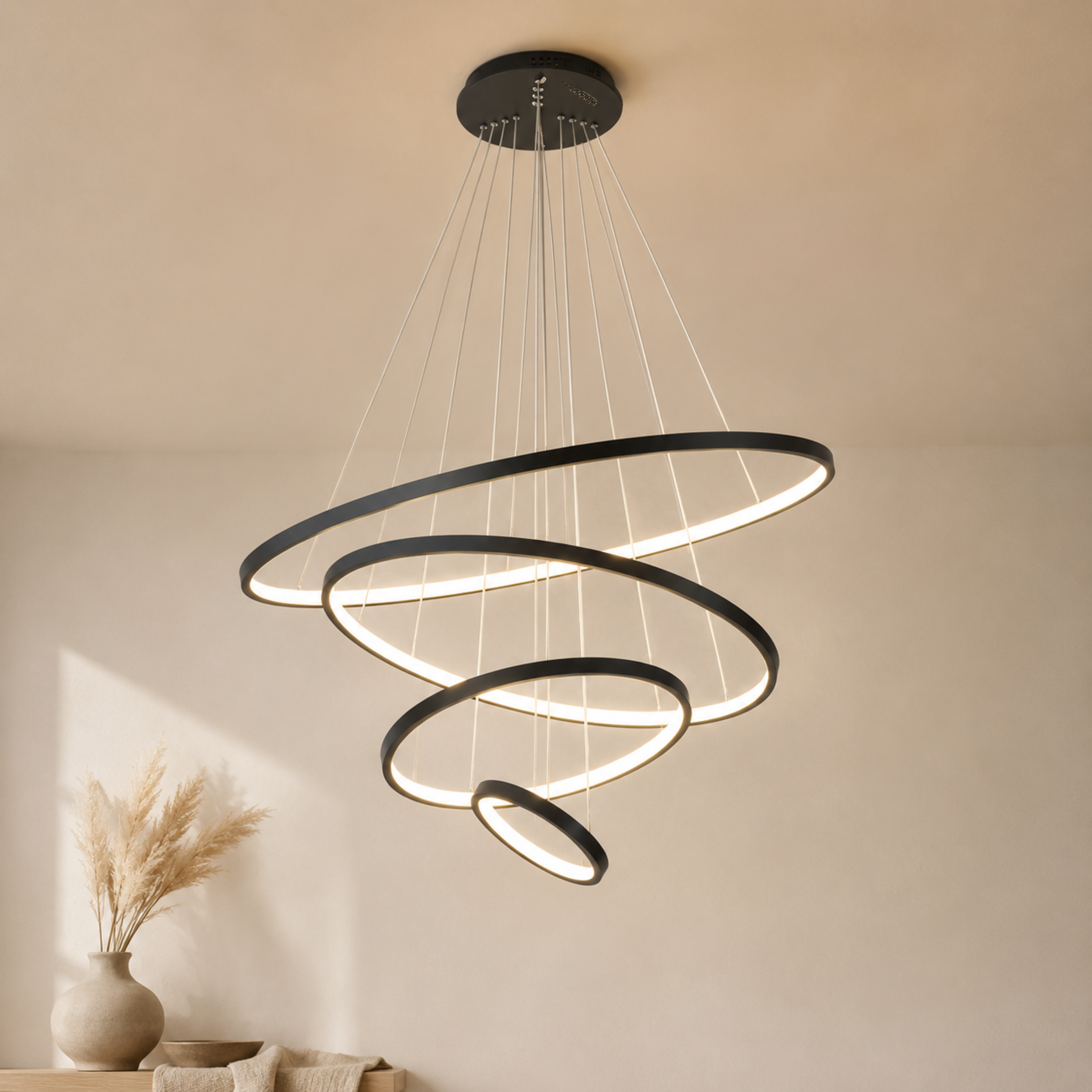 Moderner LED Ring Kronleuchter