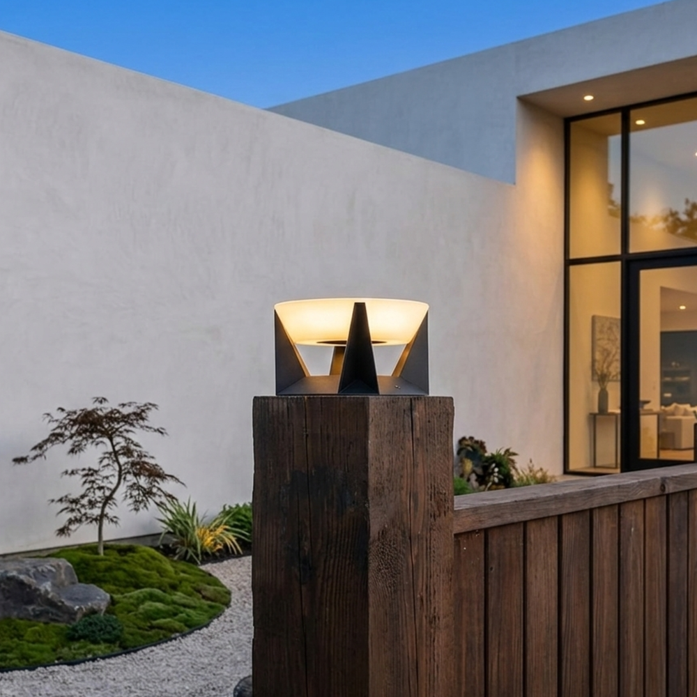Moderne LED Solar Außenleuchte