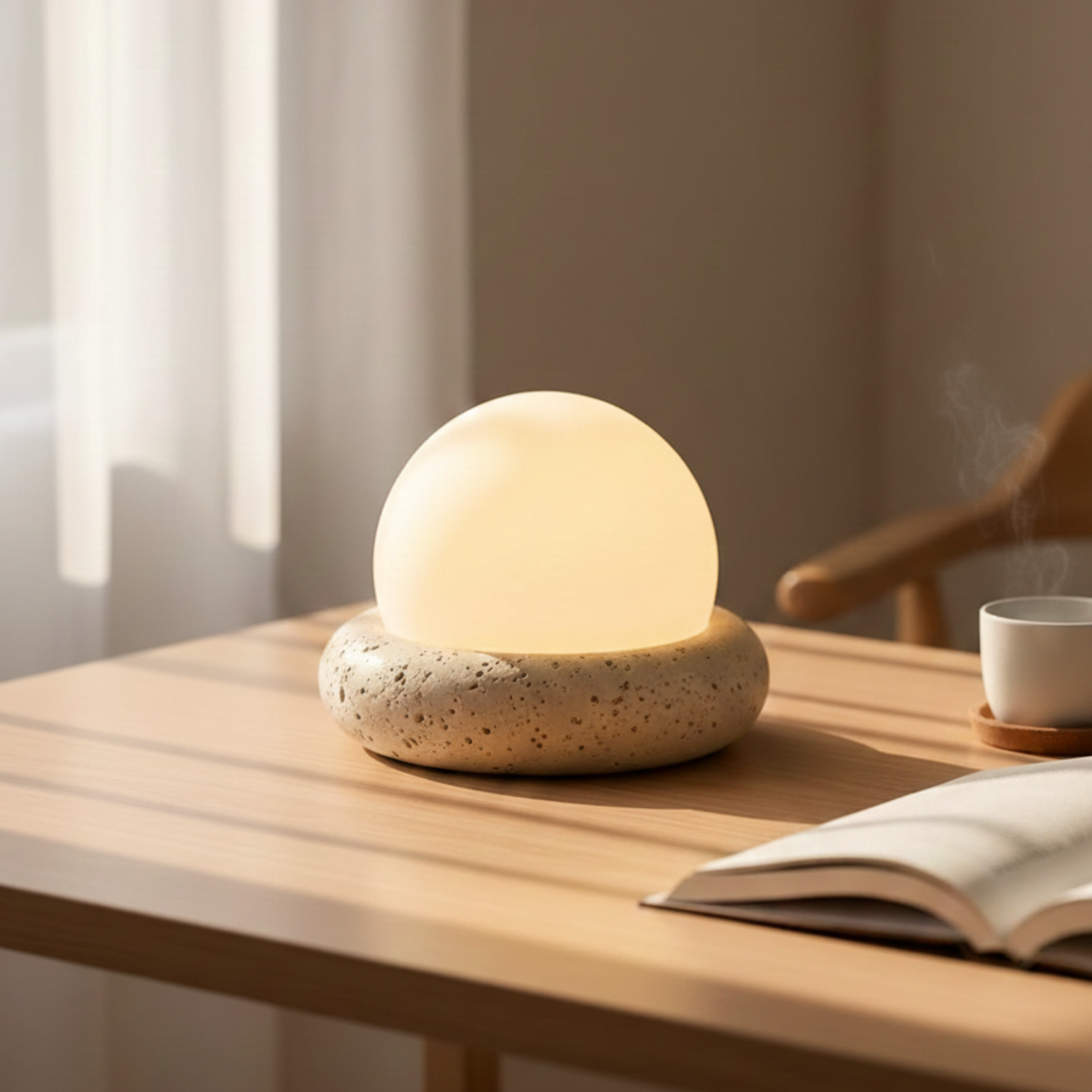 Moderne Stein Tischlampe