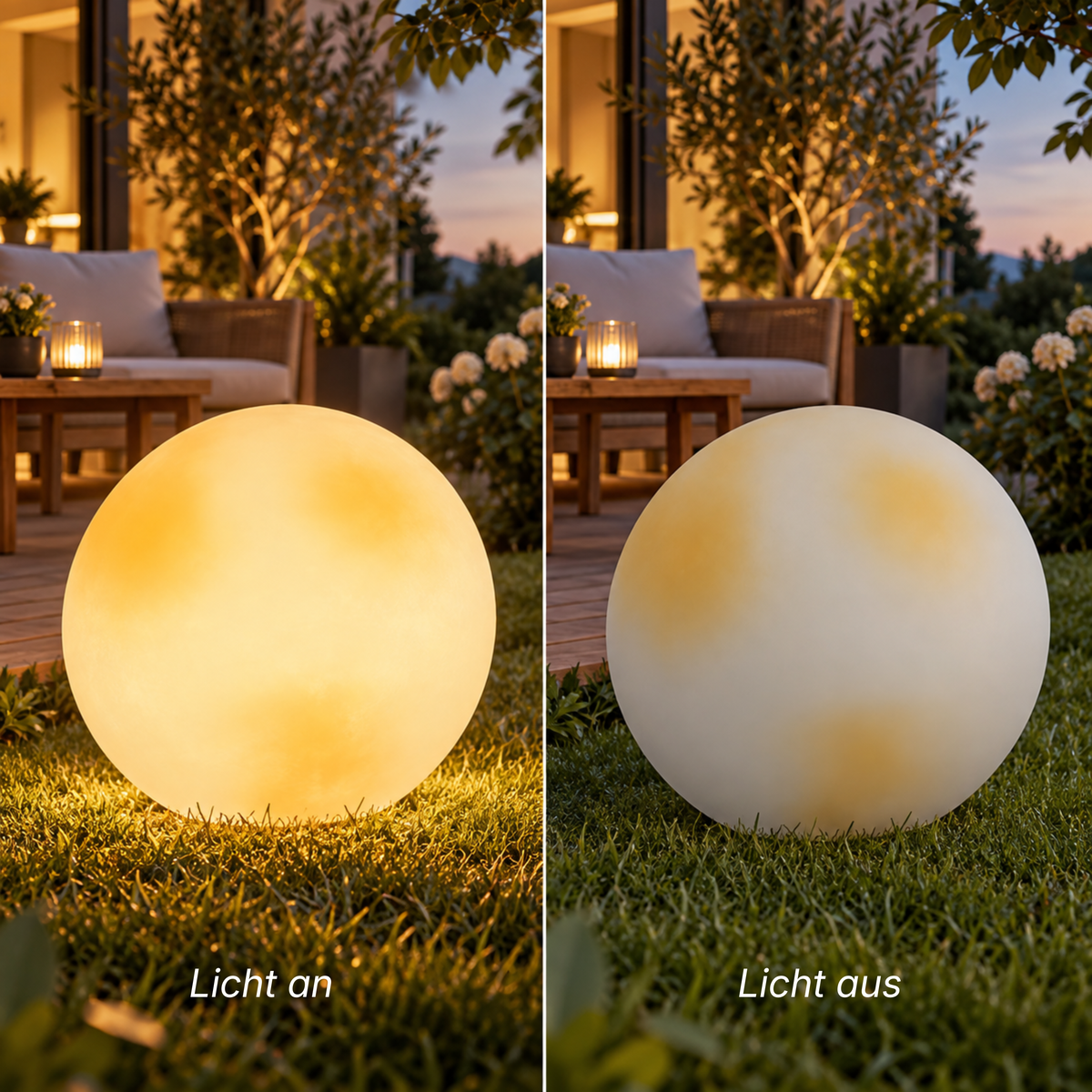 Garten Solar Mondlampe