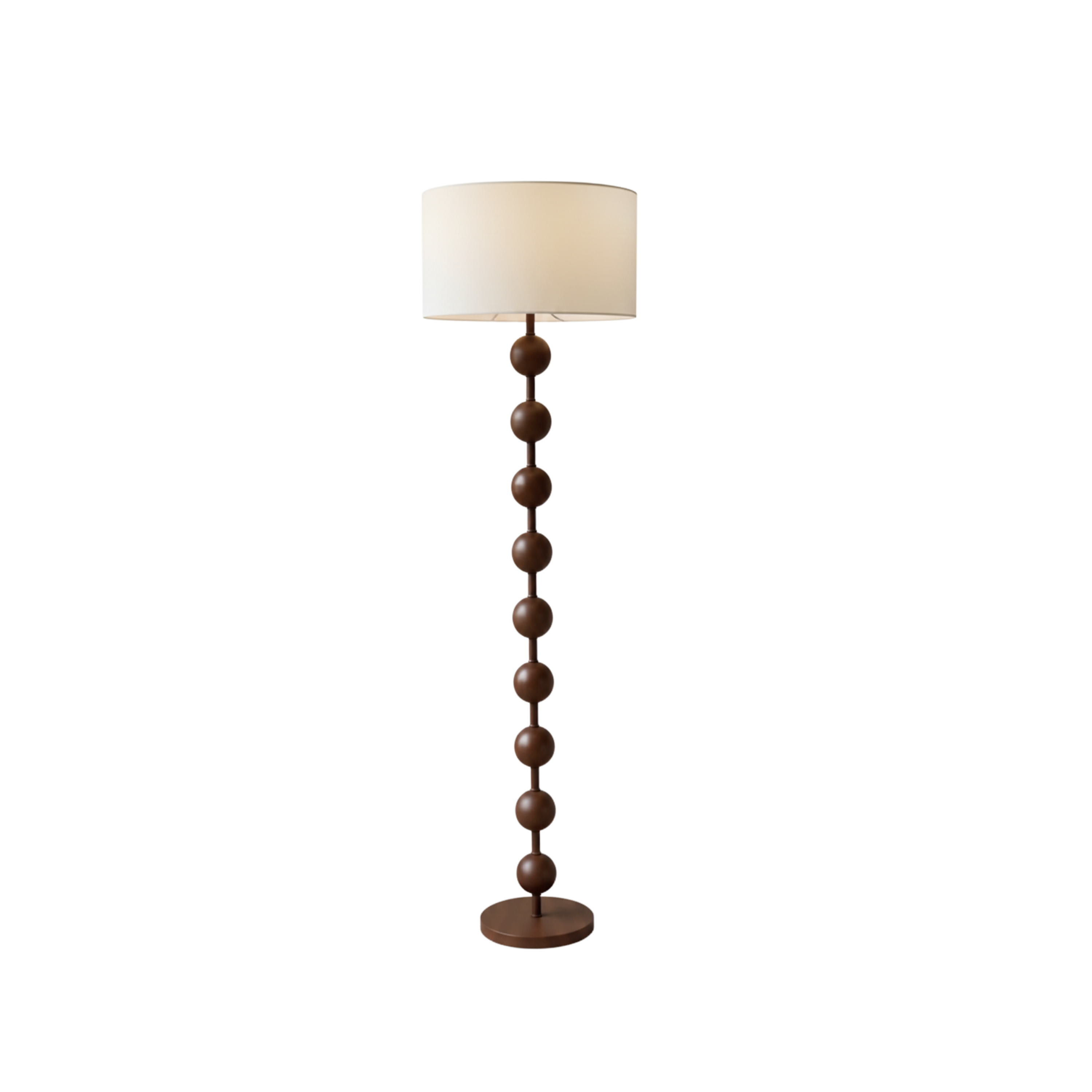 Amerikanische Walnuss Vintage Stehlampe