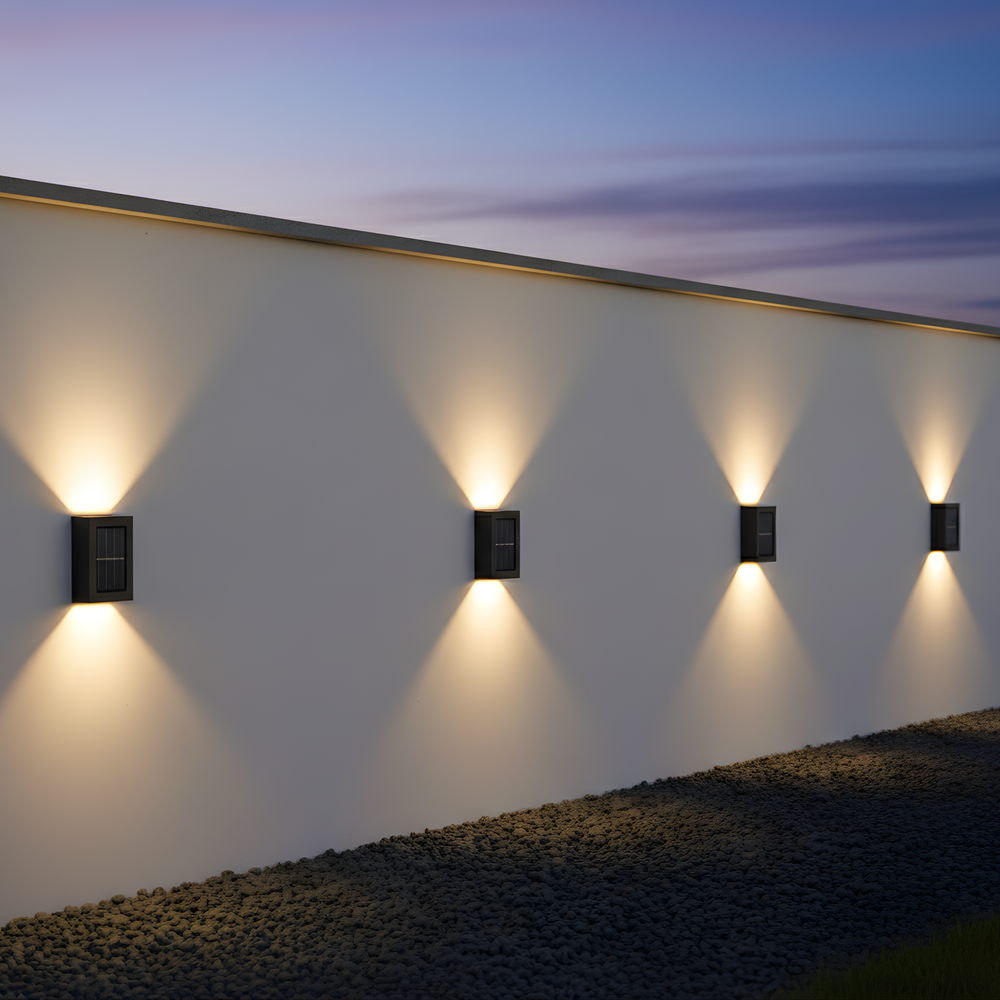 LED Solar Außenwandleuchte