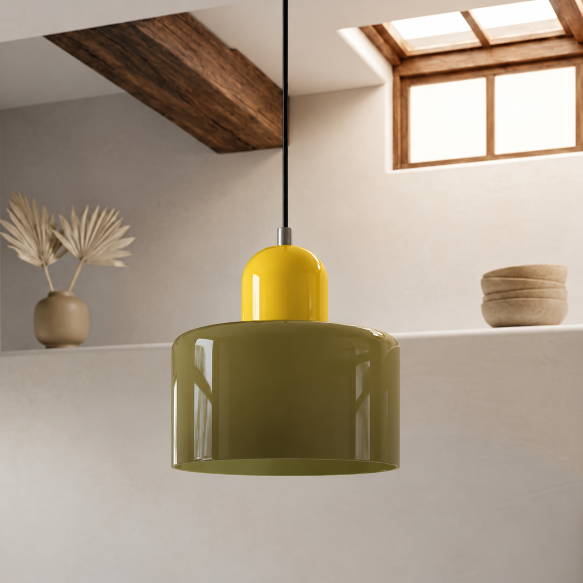 Pendelleuchte mit erweitertem Halo Design