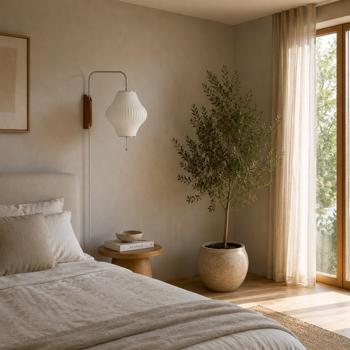 Blasen Seide Wandlampe