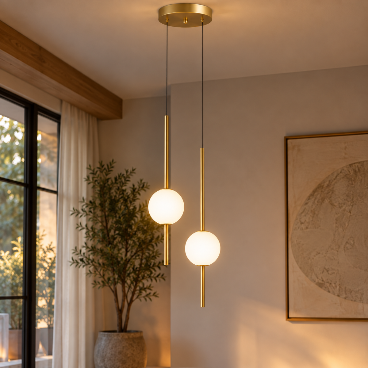 Moderne Minimalistische LED-Pendelleuchte