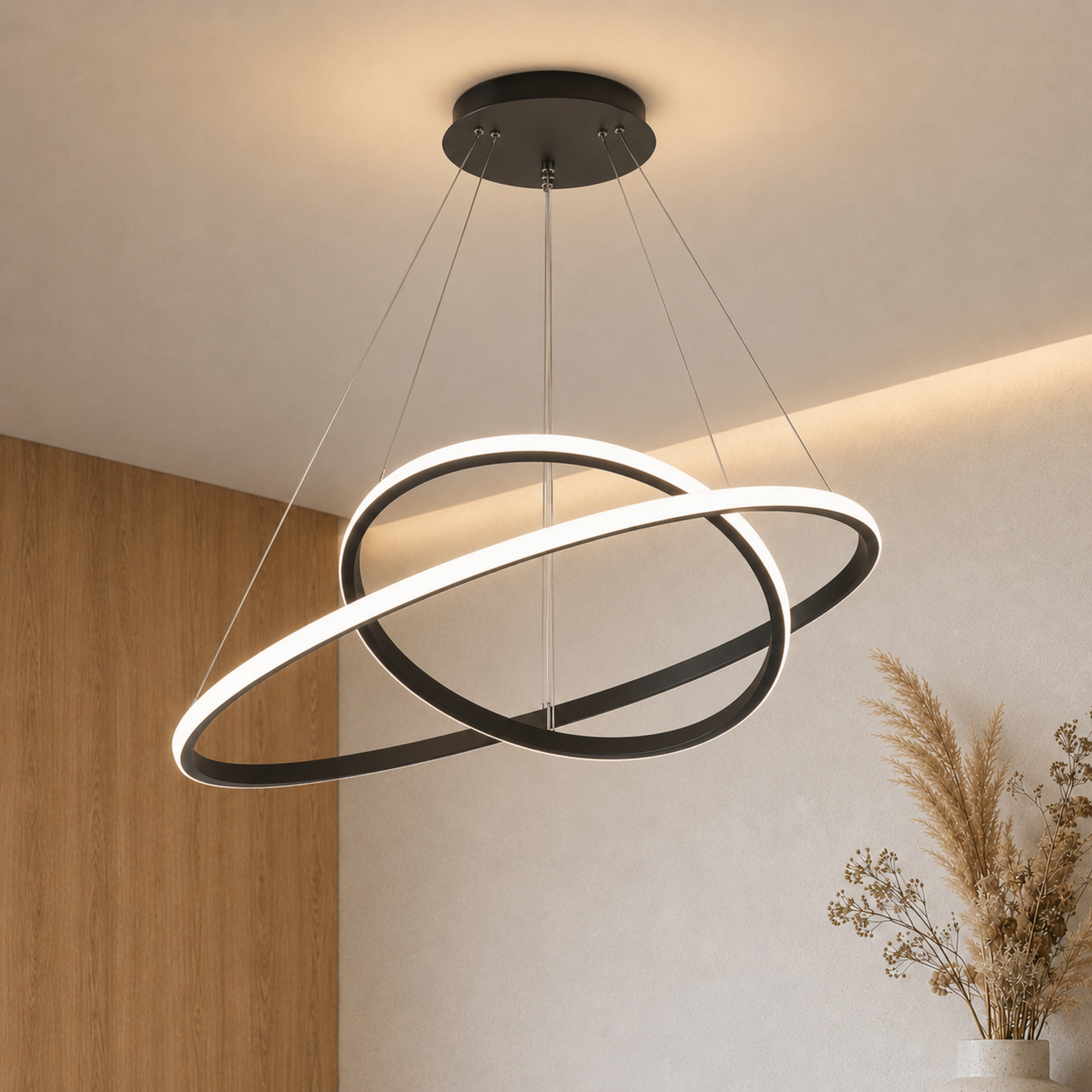Moderner LED Ring Kronleuchter