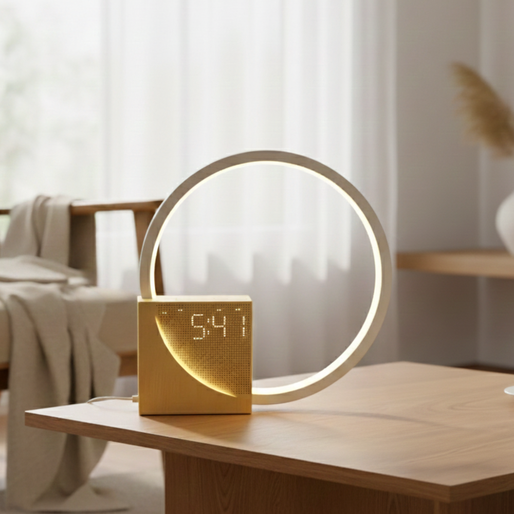 Touch Steuerung Nachttischlampe mit Wecker
