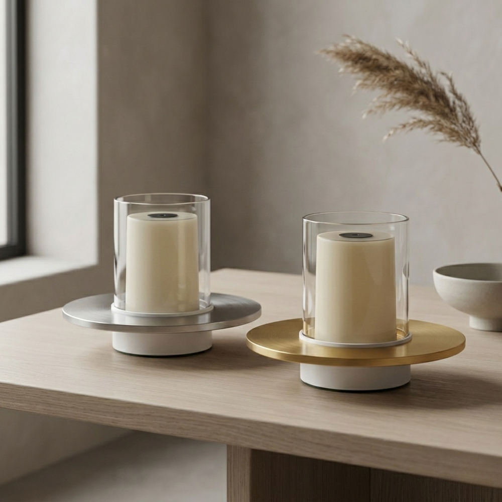 Moderne Kerzen Tischlampe