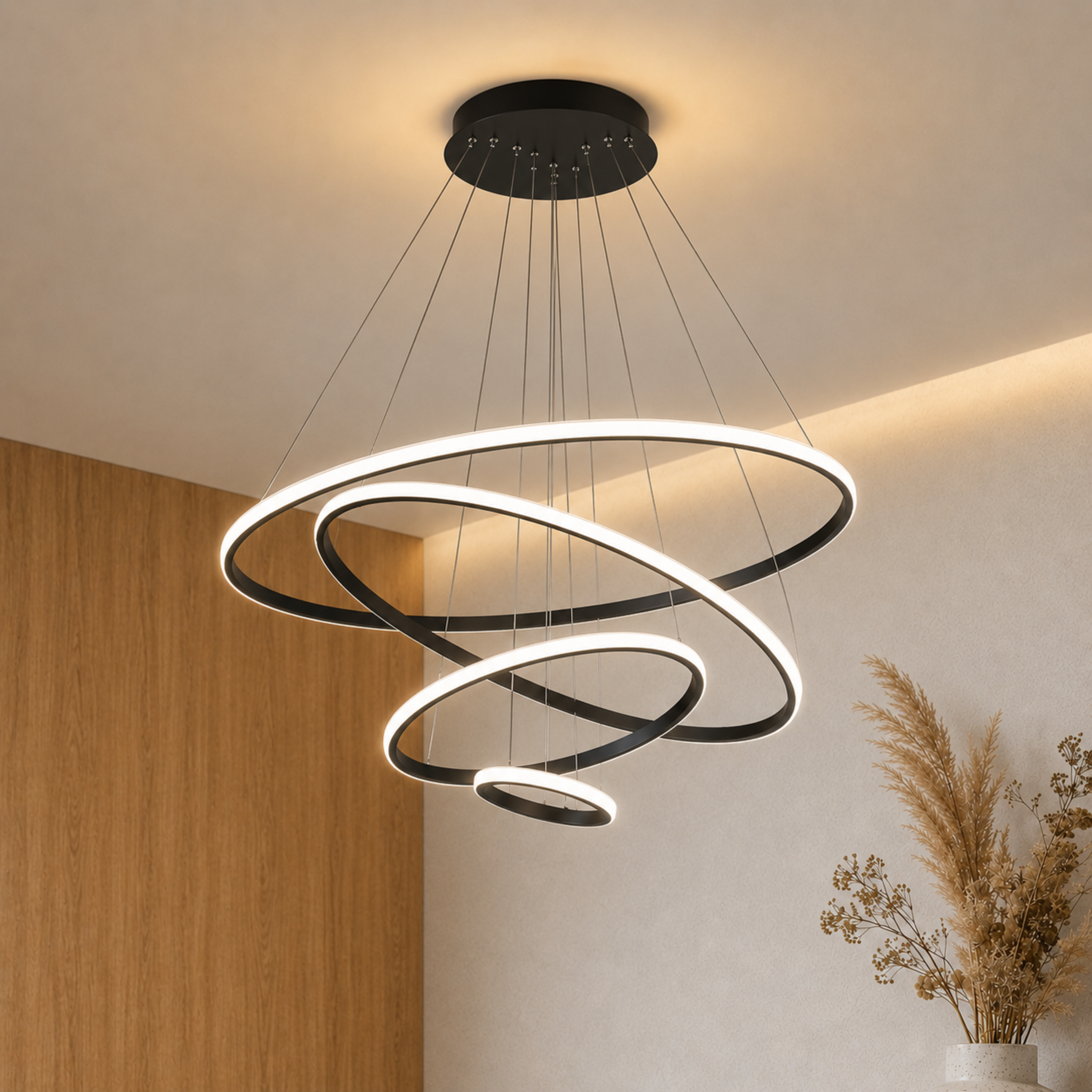 Moderner LED Ring Kronleuchter