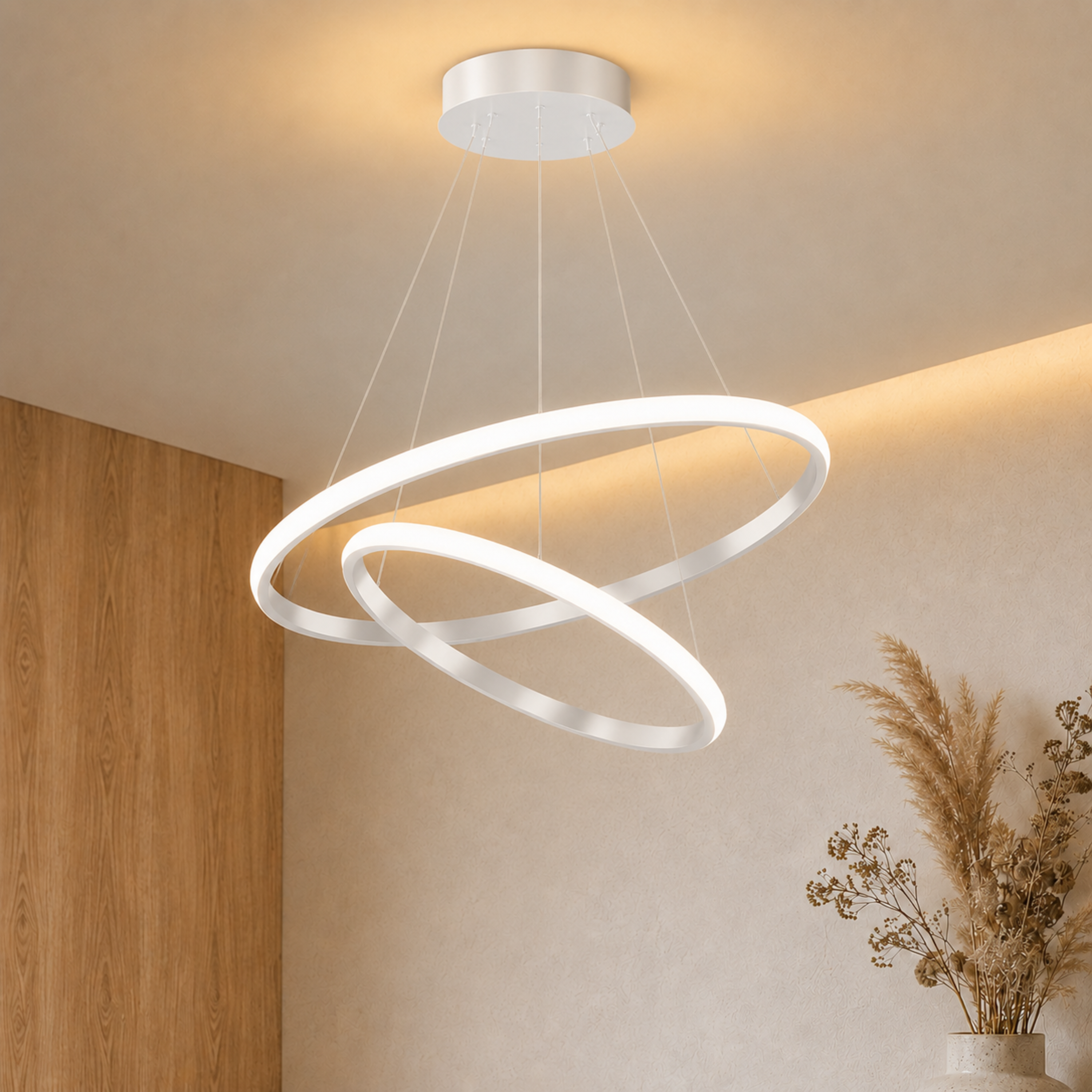 Moderner LED Ring Kronleuchter