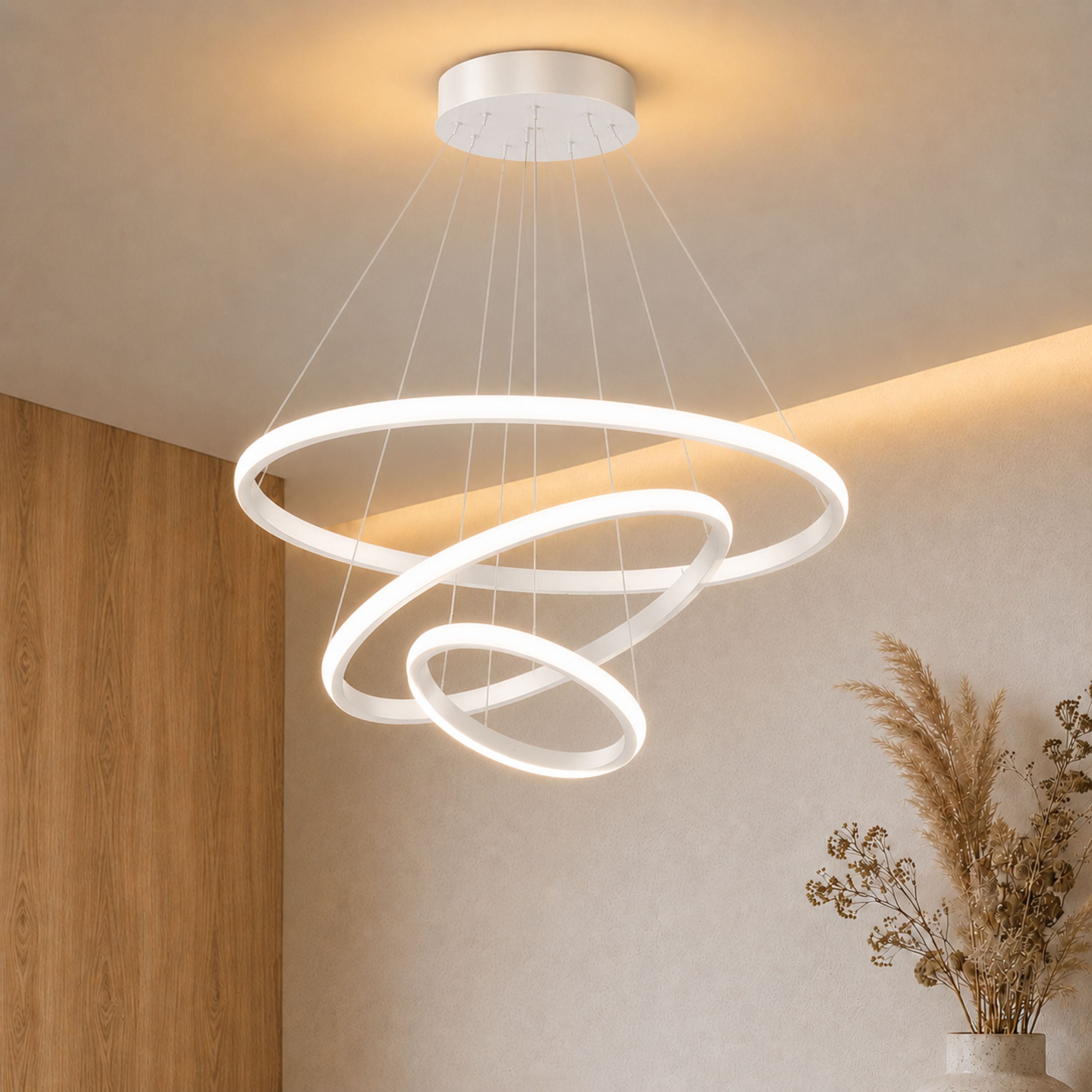 Moderner LED Ring Kronleuchter