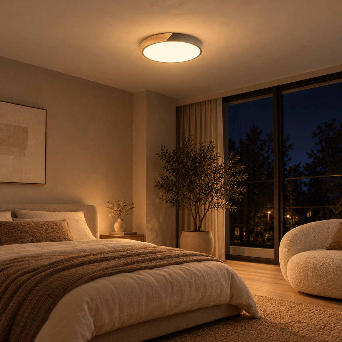 Skandinavische runde Acryl LED Deckenleuchte