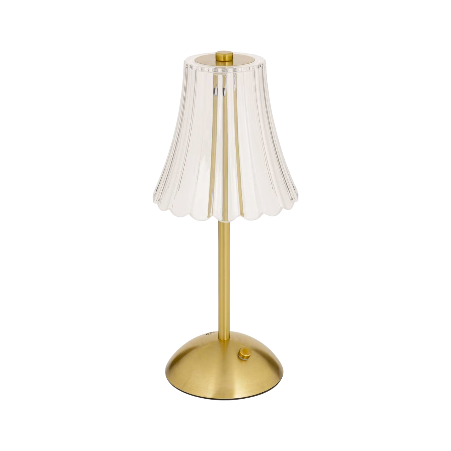 Goldene LED Kristall Tischlampe