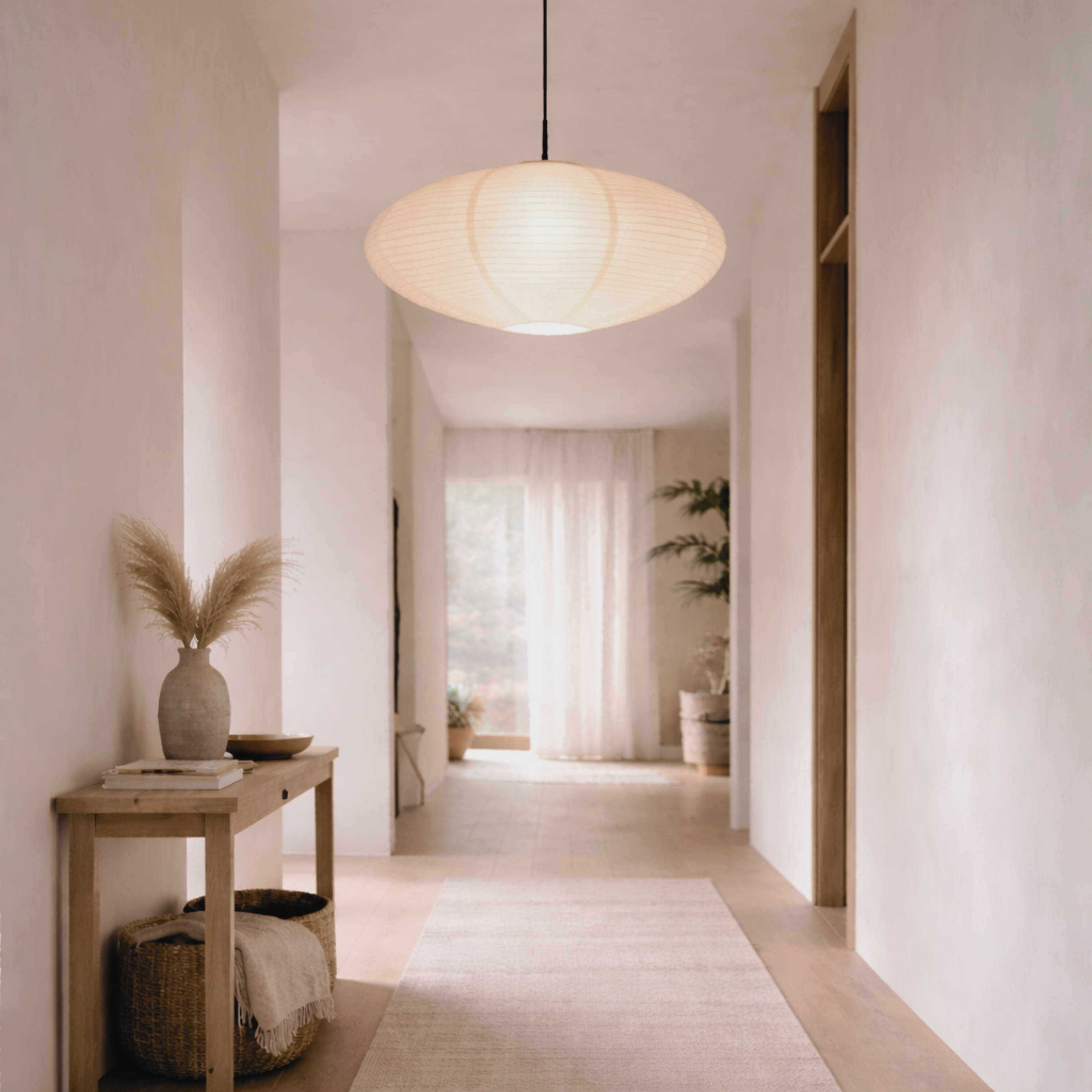 Wabi Papier LED Deckenleuchte