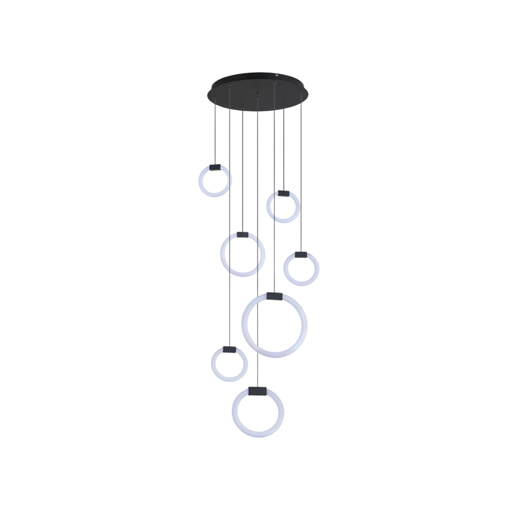 LED Pendelleuchte mit 7/10 Ringen