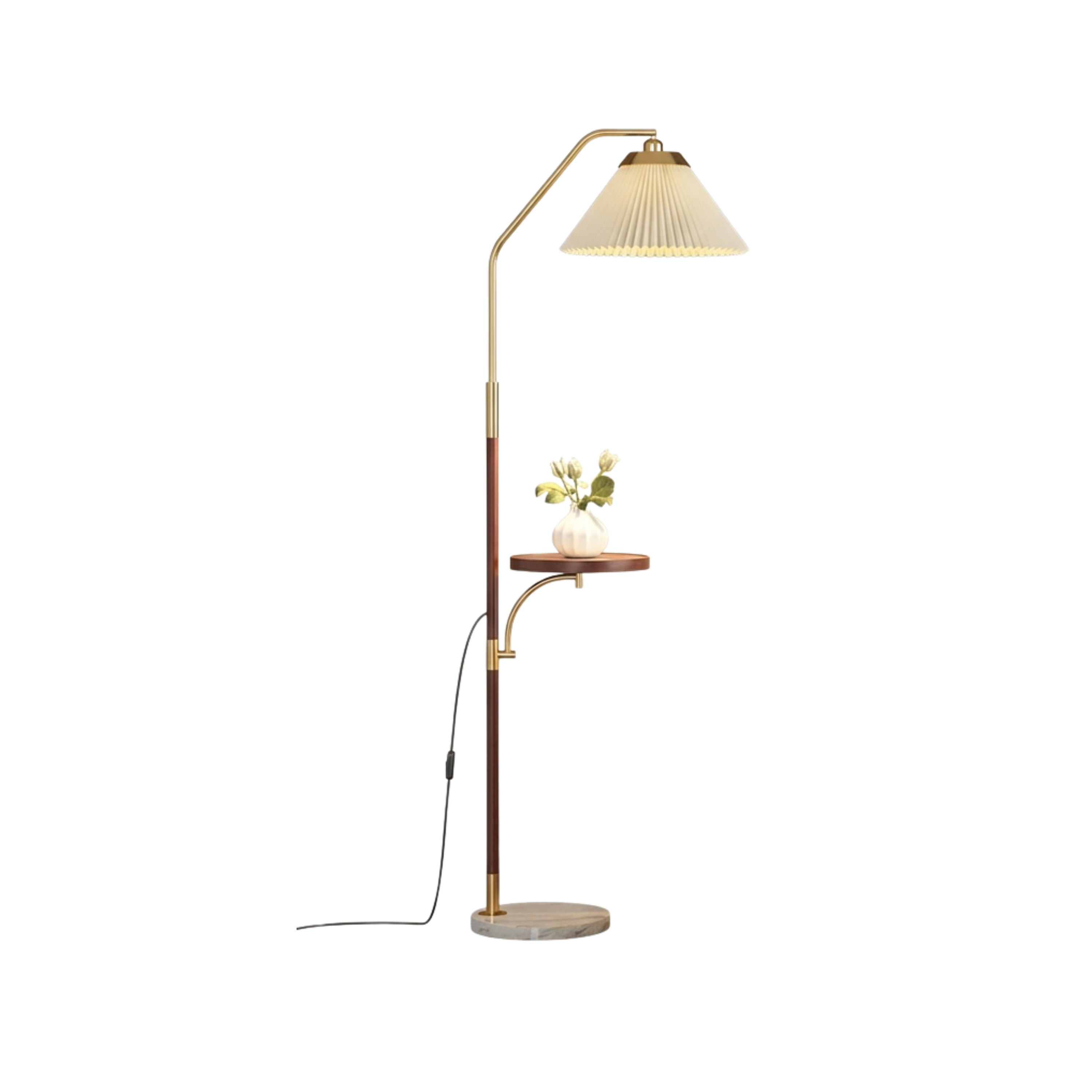 Minimalistische Stoff LED Stehlampe