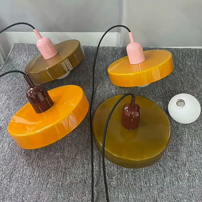 Nordische Glas Hängelampe für Wohnzimmer und Schlafzimmer