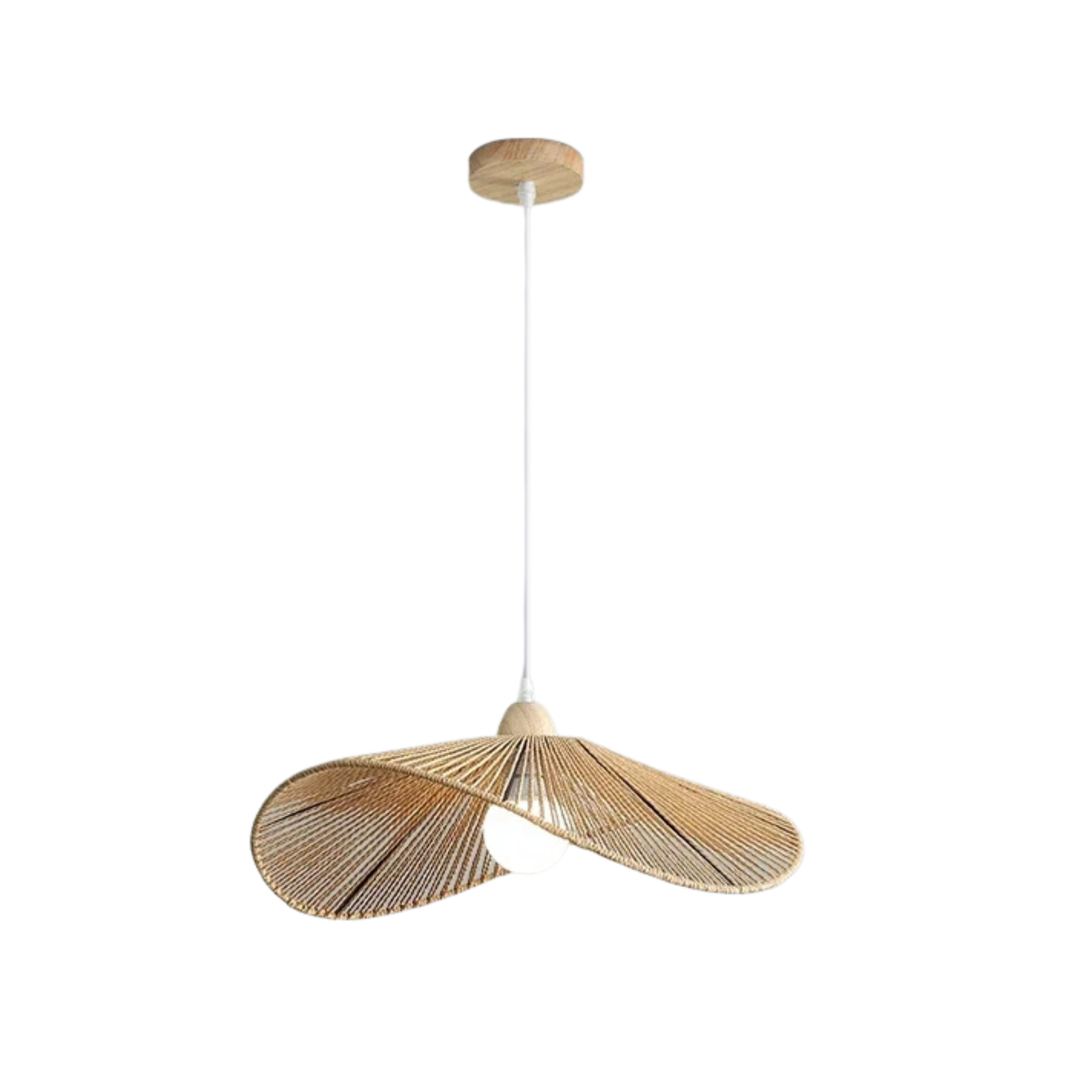 Nordische Wabi Sabi Rattan Pendelleuchte