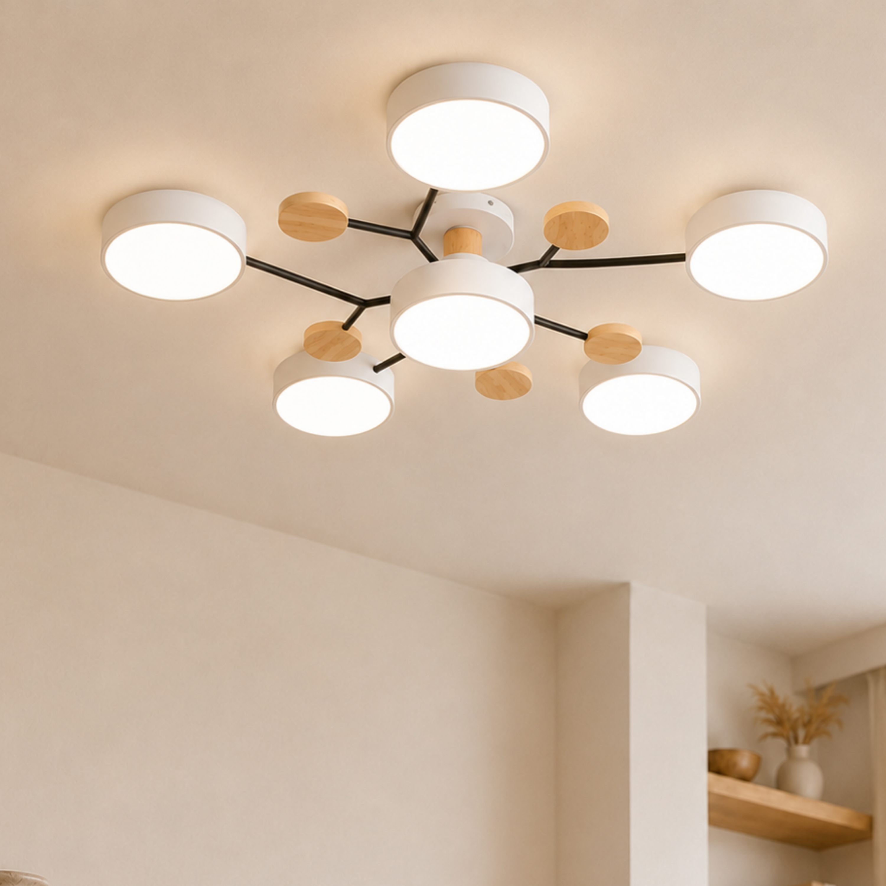 Moderne Halo LED Deckenleuchte