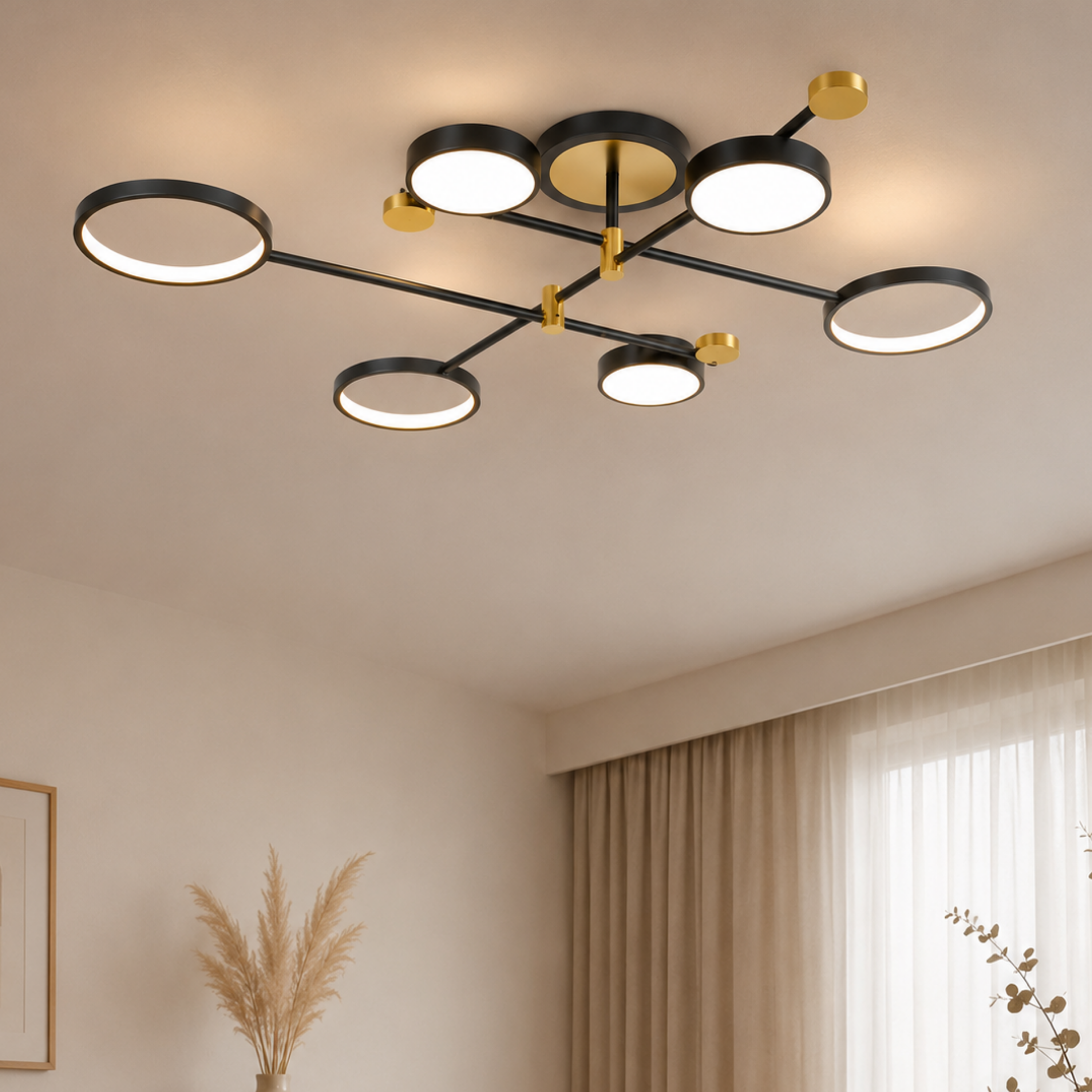 Nordische LED Ring Deckenleuchte