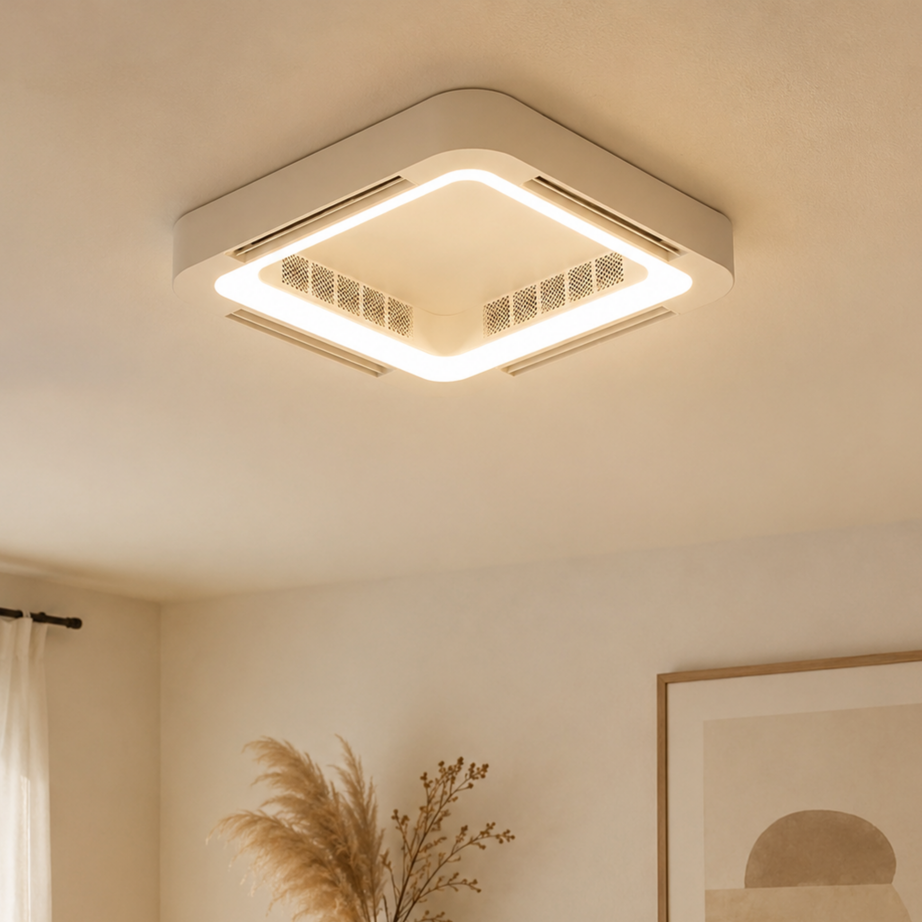 Moderne Minimalistische Ventilatorlose Deckenleuchte und Pendelleuchte