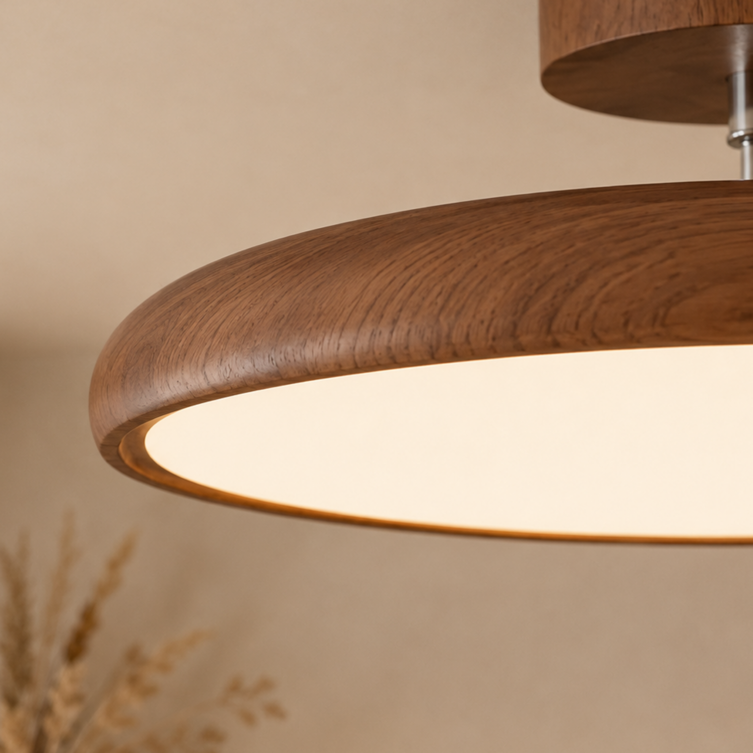 Runde Retro LED Vintage Deckenleuchte