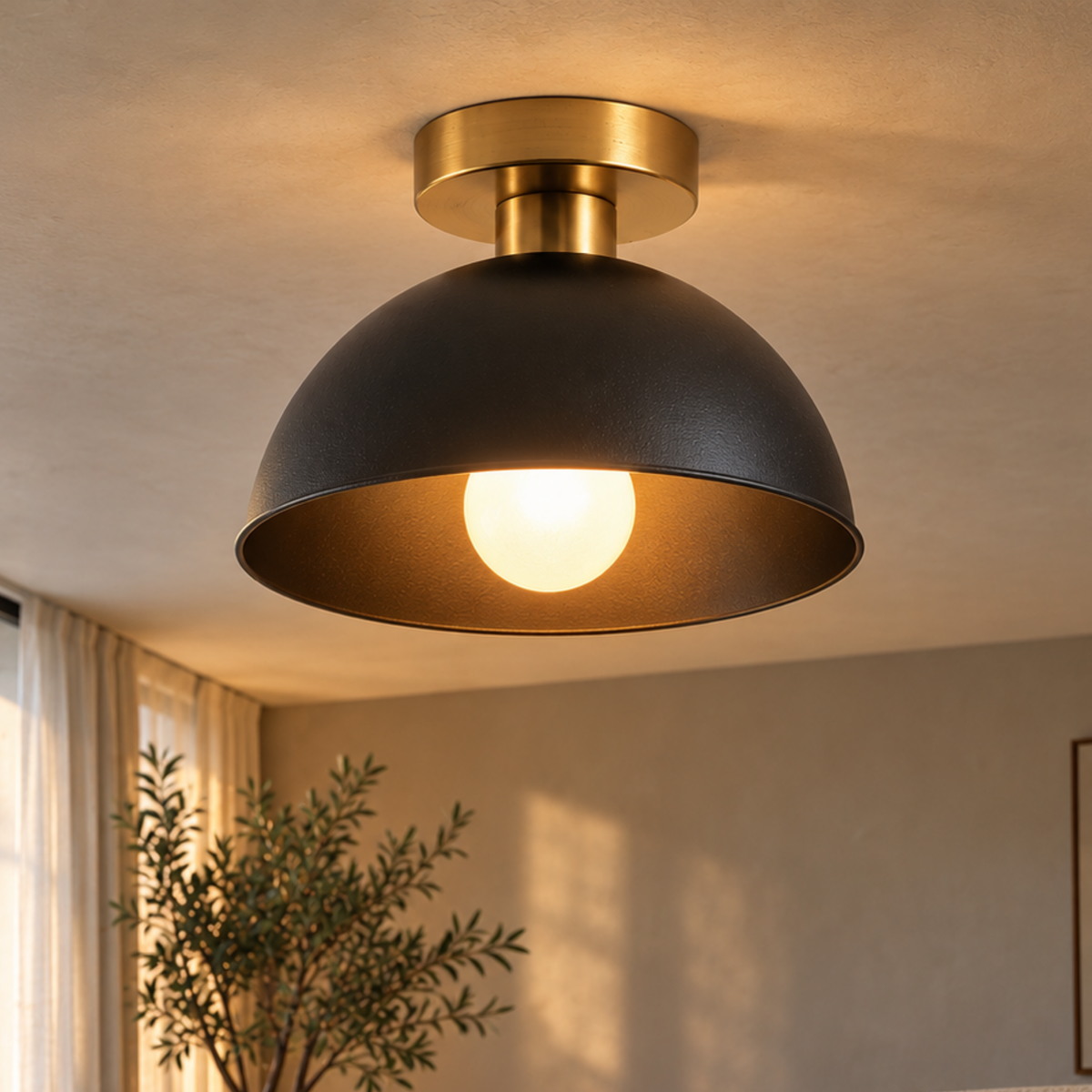 Nordische Große Fassung LED Deckenleuchte