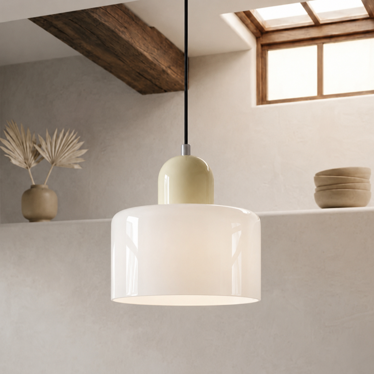 Pendelleuchte mit erweitertem Halo Design