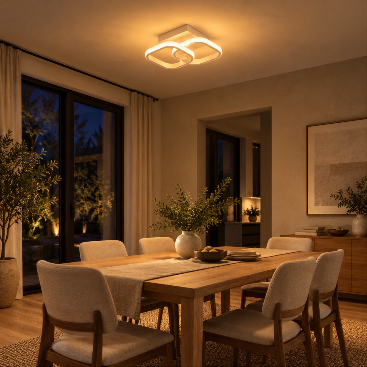 Moderne LED Deckenleuchte